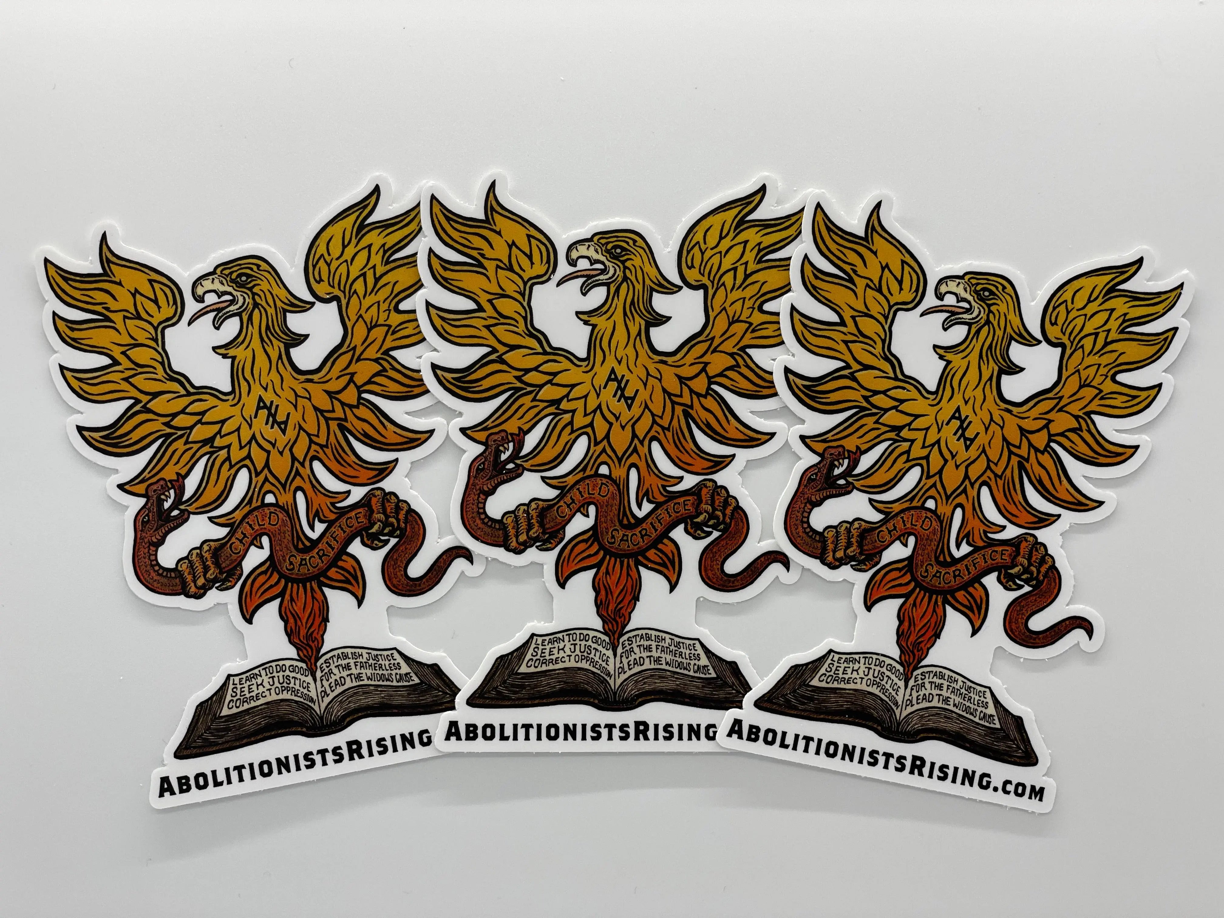 Abolitionists Rising Phoenix Sticker - Abolitionists Rising Gear Store Stickers Default Title Abolitionists Rising Store