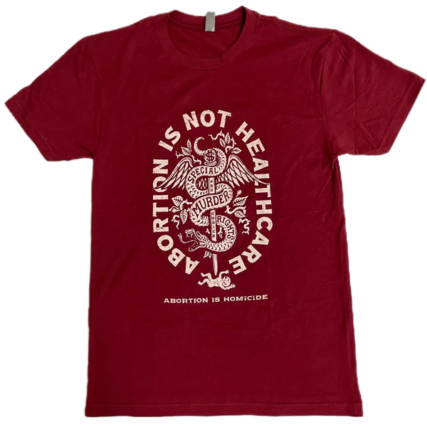 Abortion Is Not Healthcare T-Shirt & Dropcard Bundle