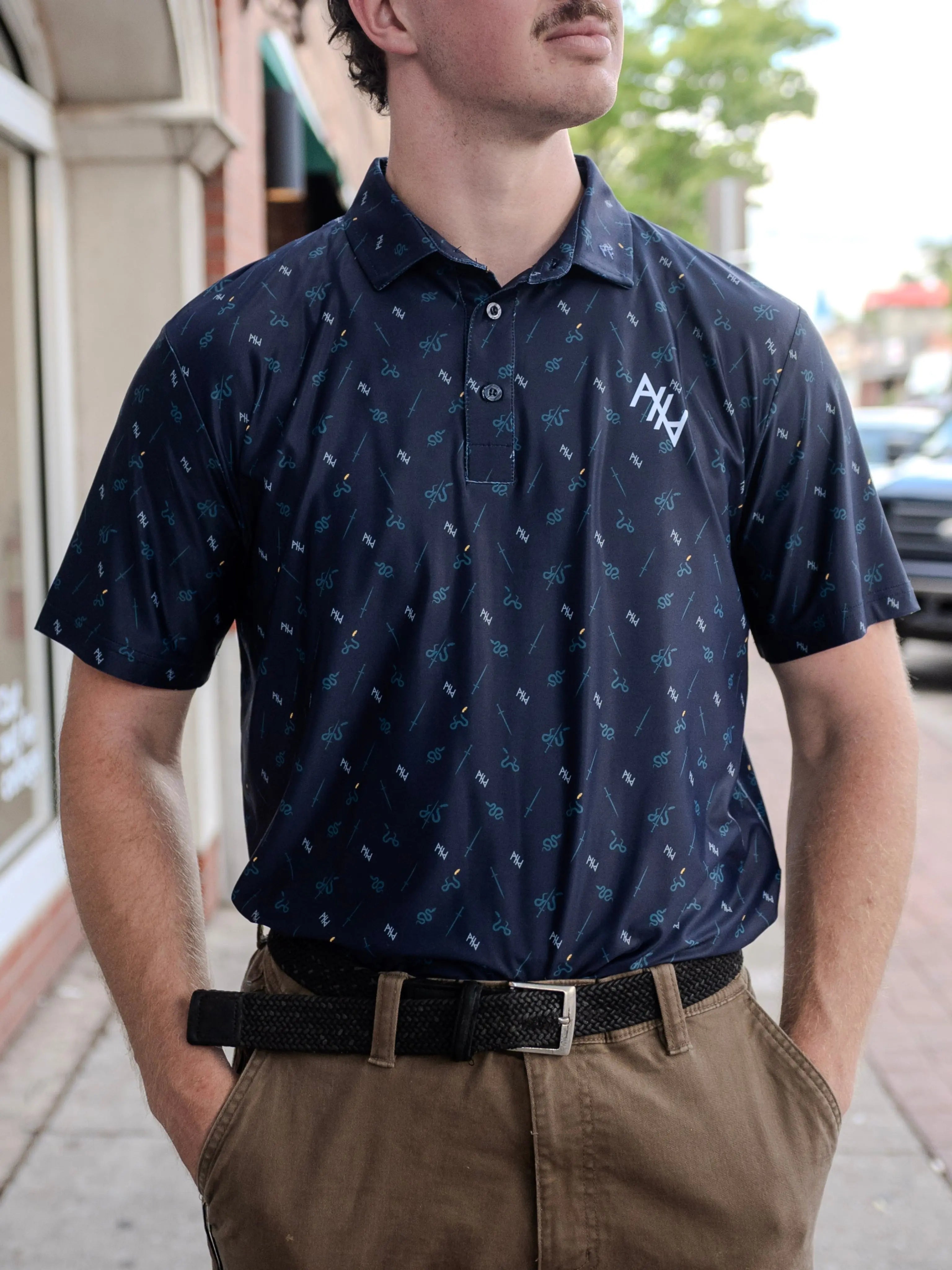 Never Wound A Snake Navy Polo Abolitionists Rising Store