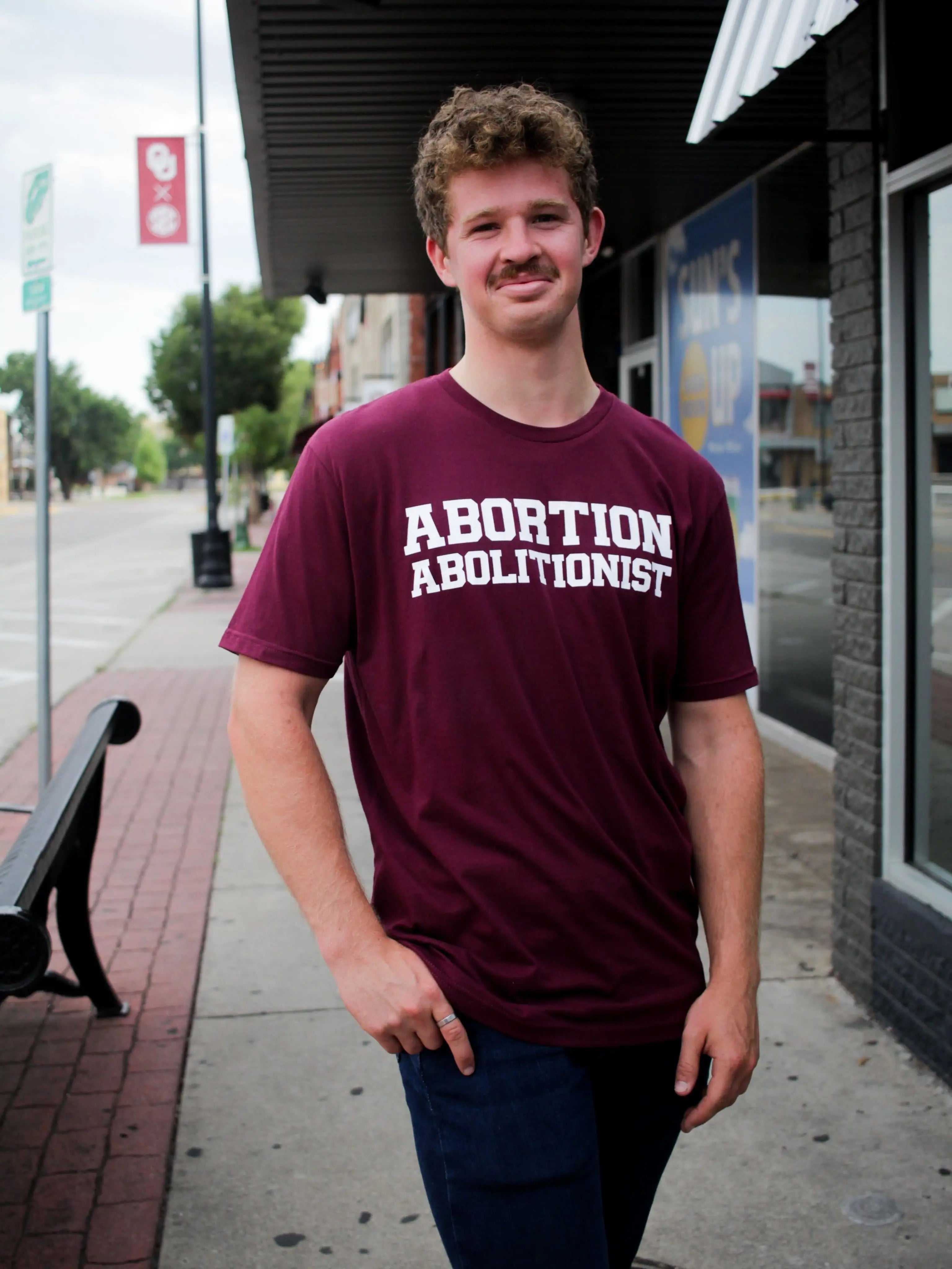 Abortion Abolitionist Maroon T-Shirt (Unisex) Abolitionists Rising Store