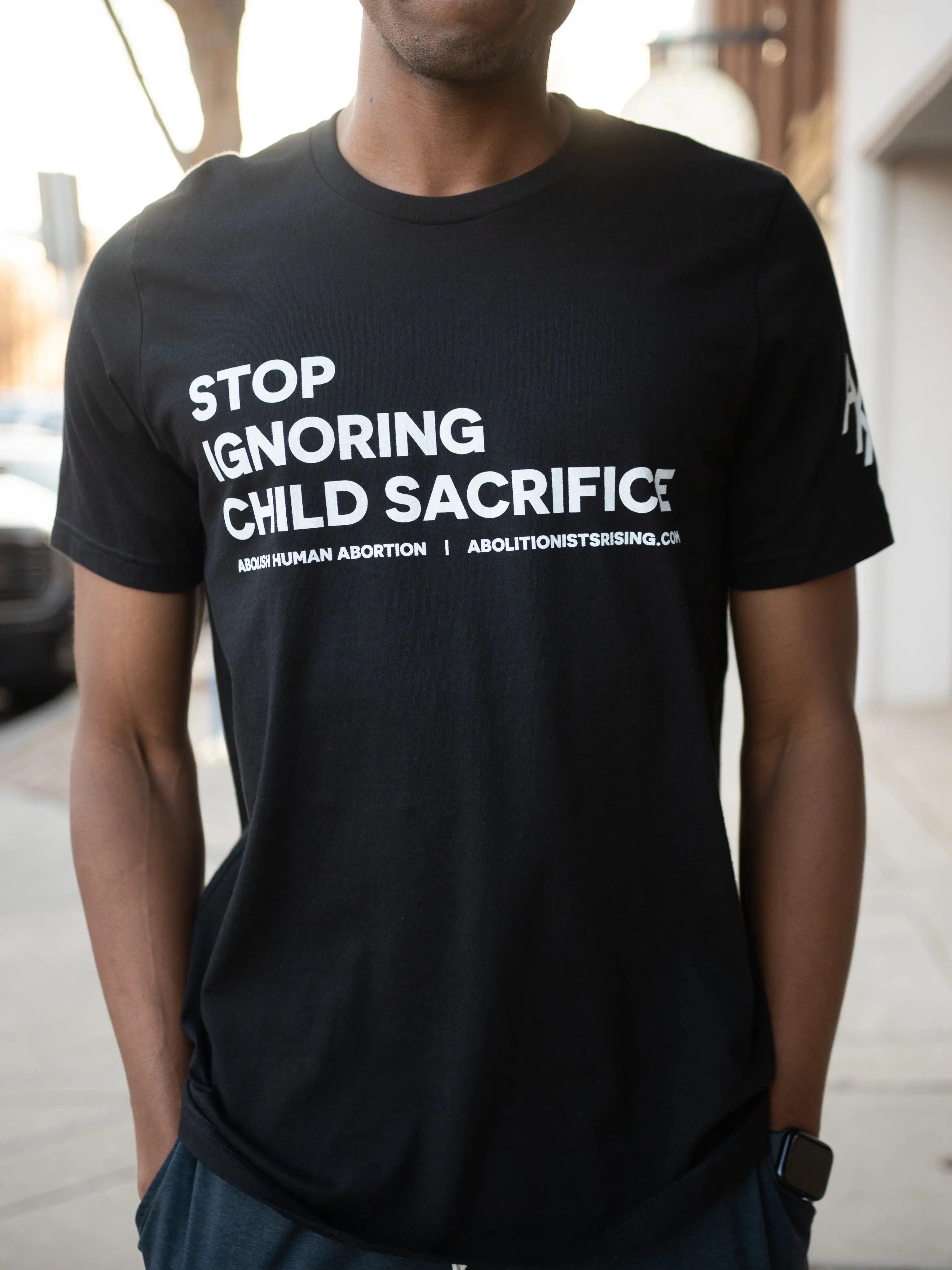 STOP Ignoring Child Sacrifice! Unisex T-Shirt Abolitionists Rising Store