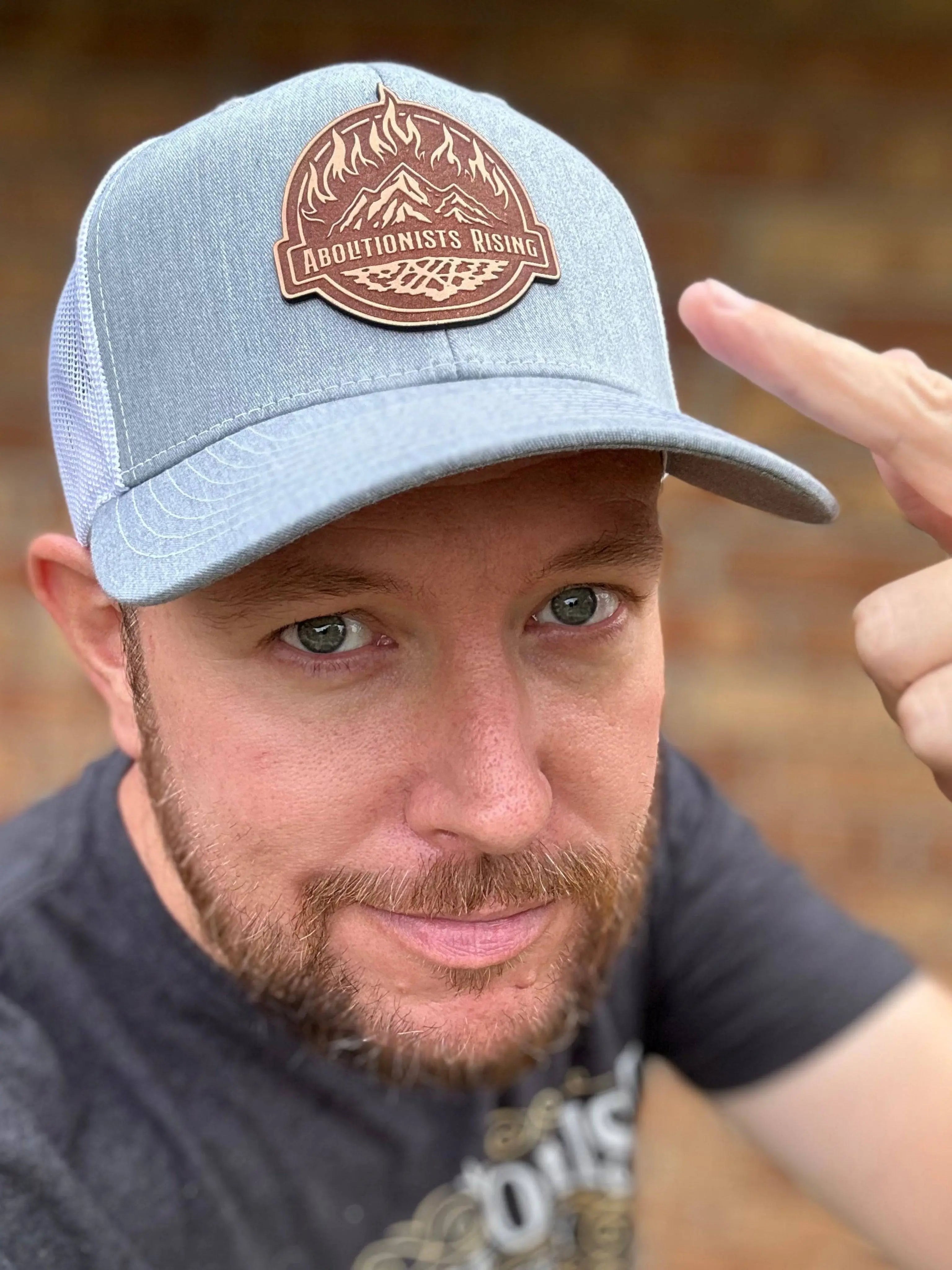 AR Logo Patch Hat - Abolitionists Rising Gear Store Hat Heather Grey/ White Abolitionists Rising Gear Store