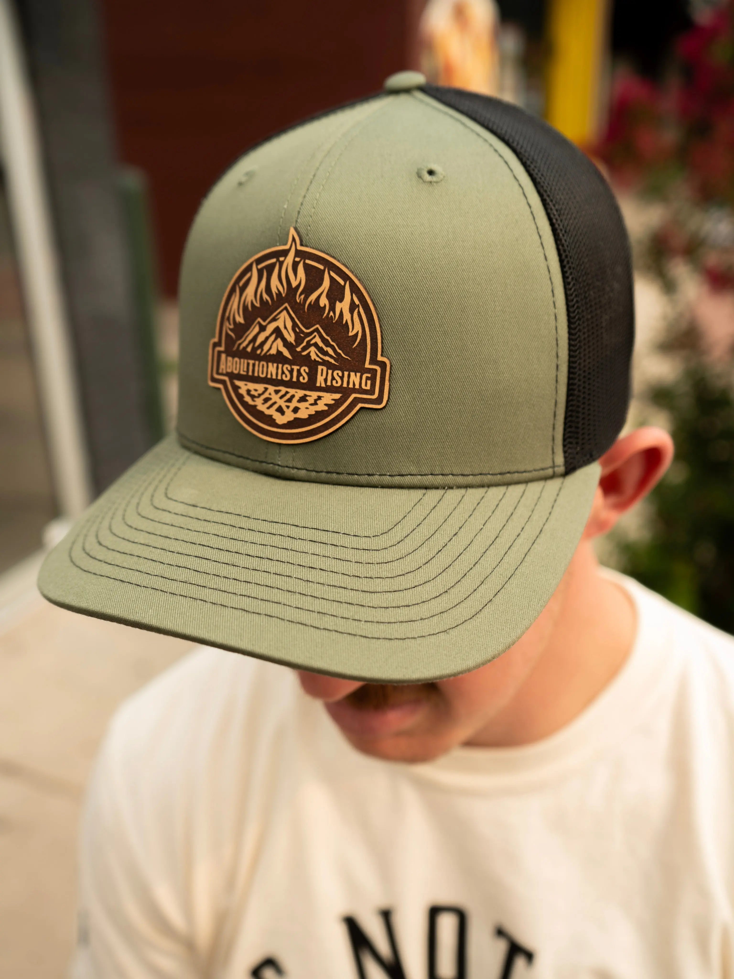 Abolitionists Rising Loden Leather Patch Hat Abolitionists Rising Gear Store