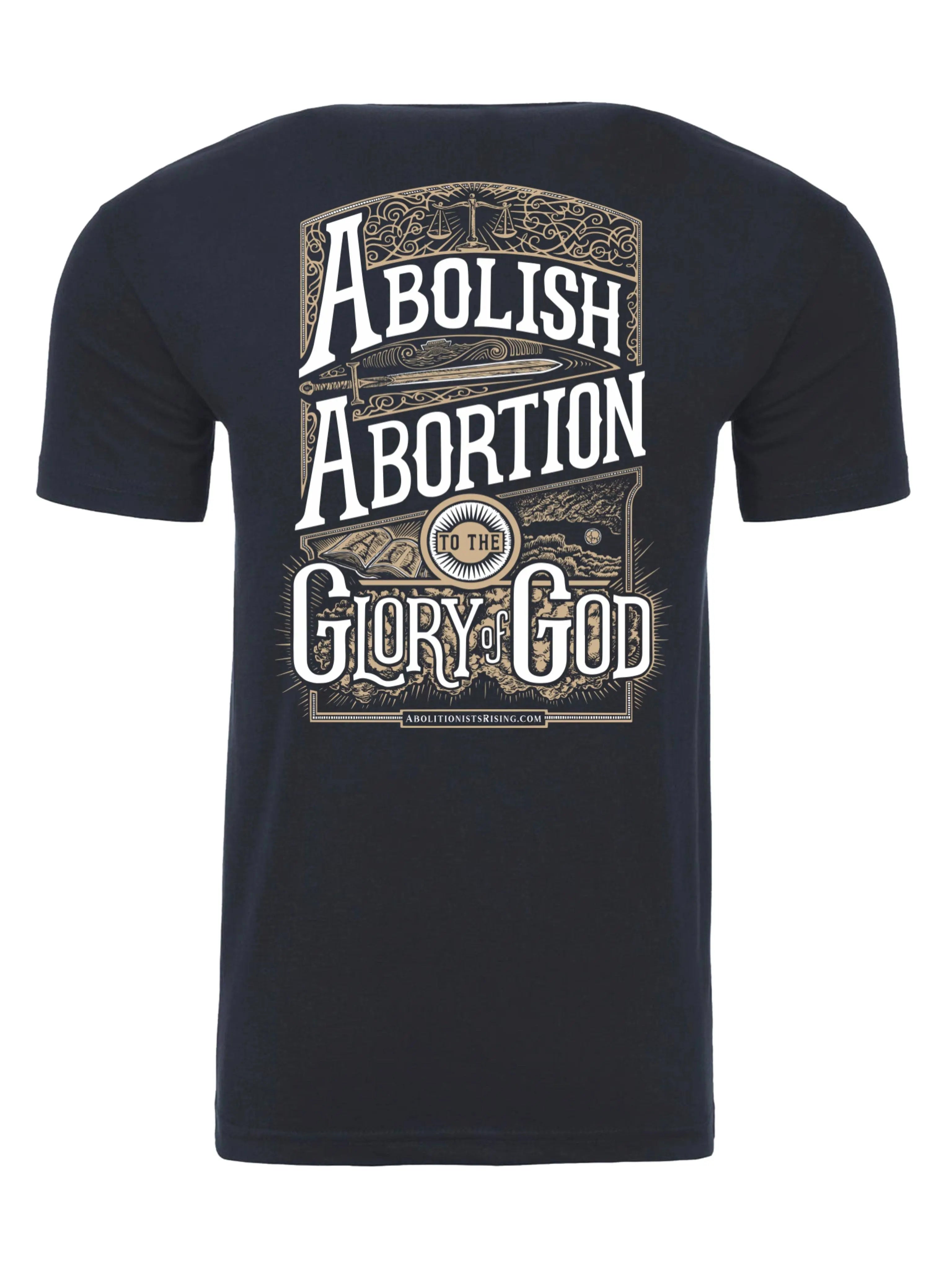 Abolish Abortion to the Glory of God T-Shirt (Unisex) - Navy & DropCards bundle - Abolitionists Rising Gear Store Shirts XS Abolitionists Rising Store