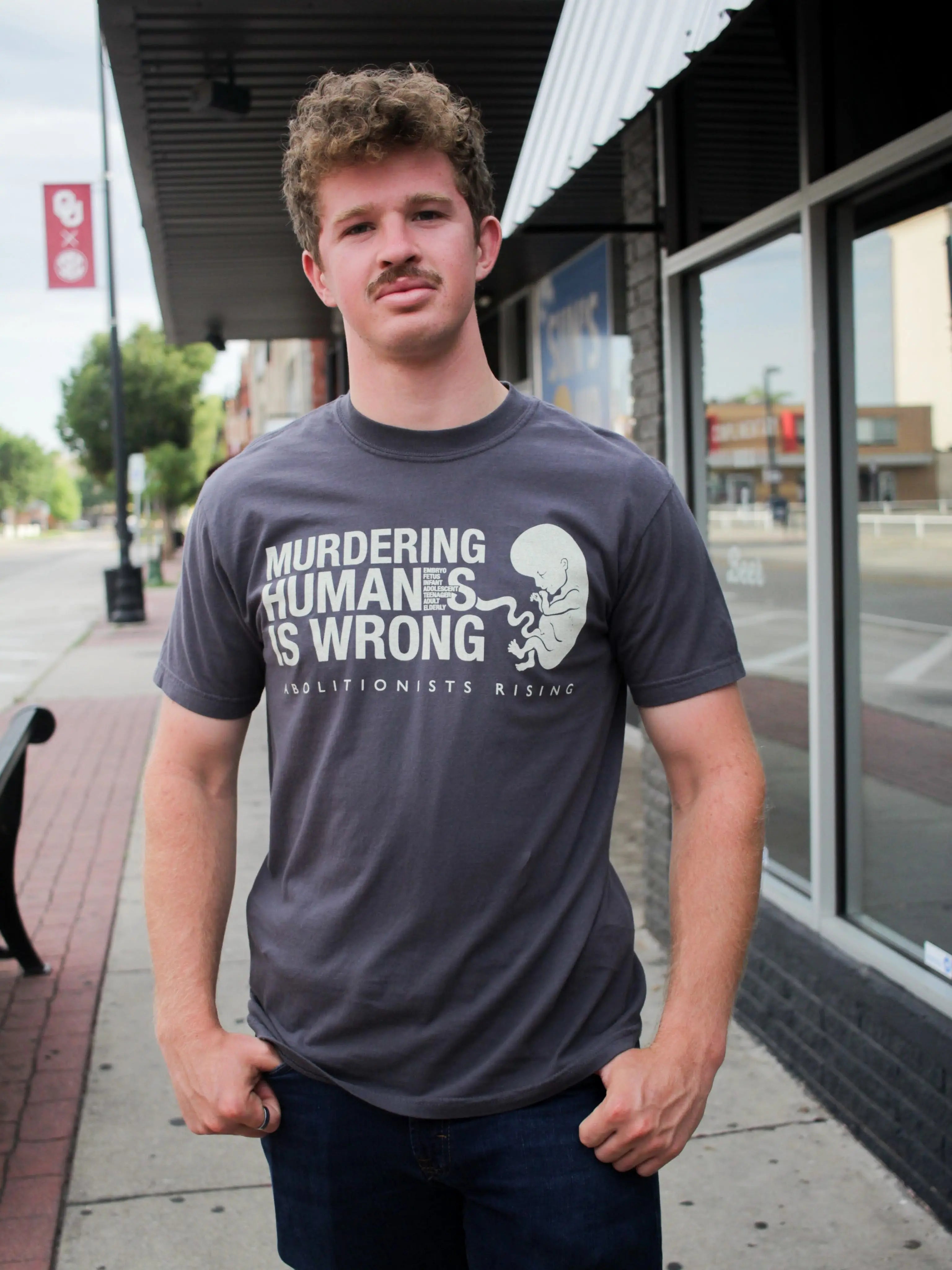 Murdering Human Is Wrong Unisex T-Shirt Abolitionists Rising Store