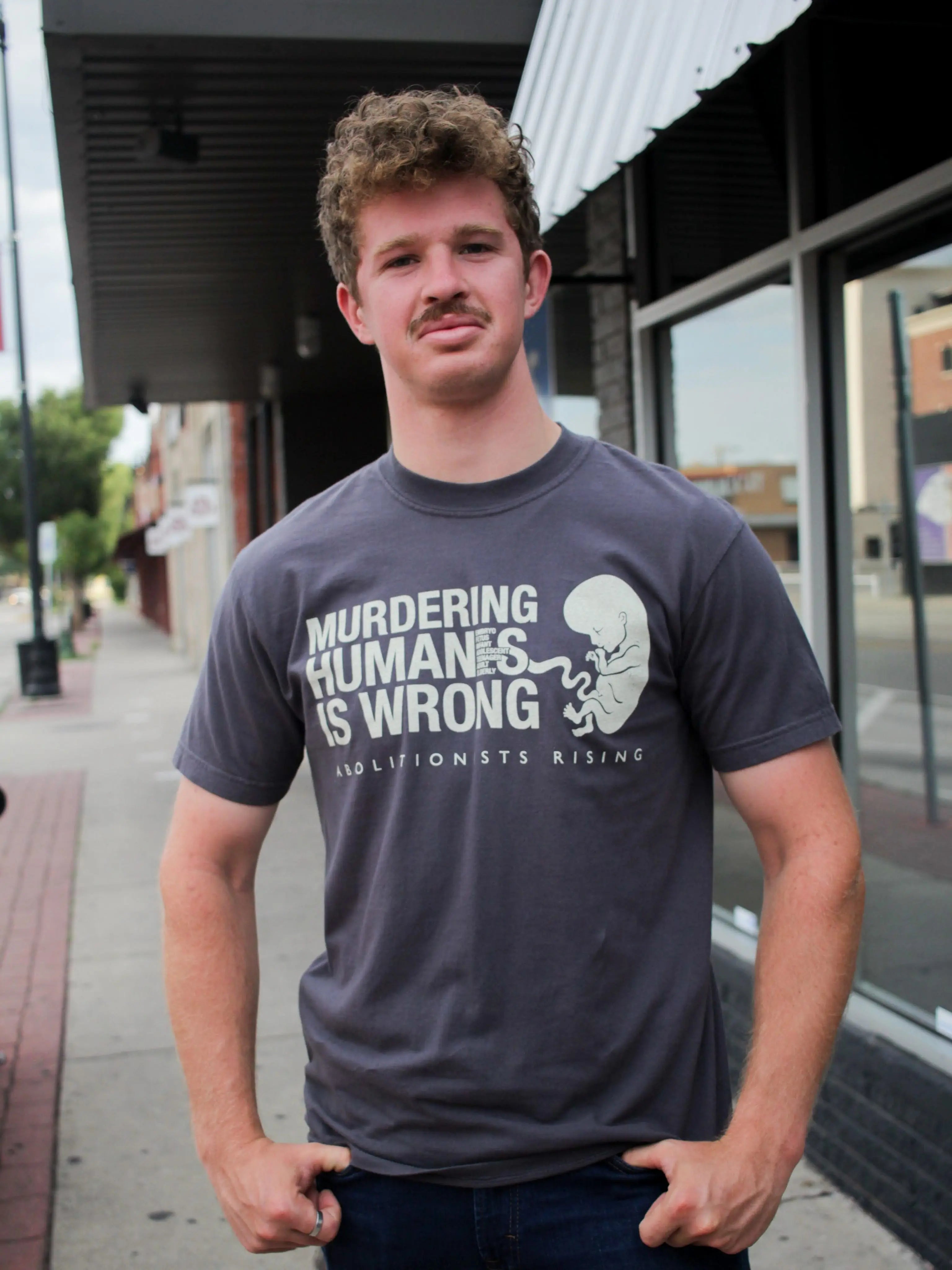 Murdering Human Is Wrong Unisex T-Shirt Abolitionists Rising Store