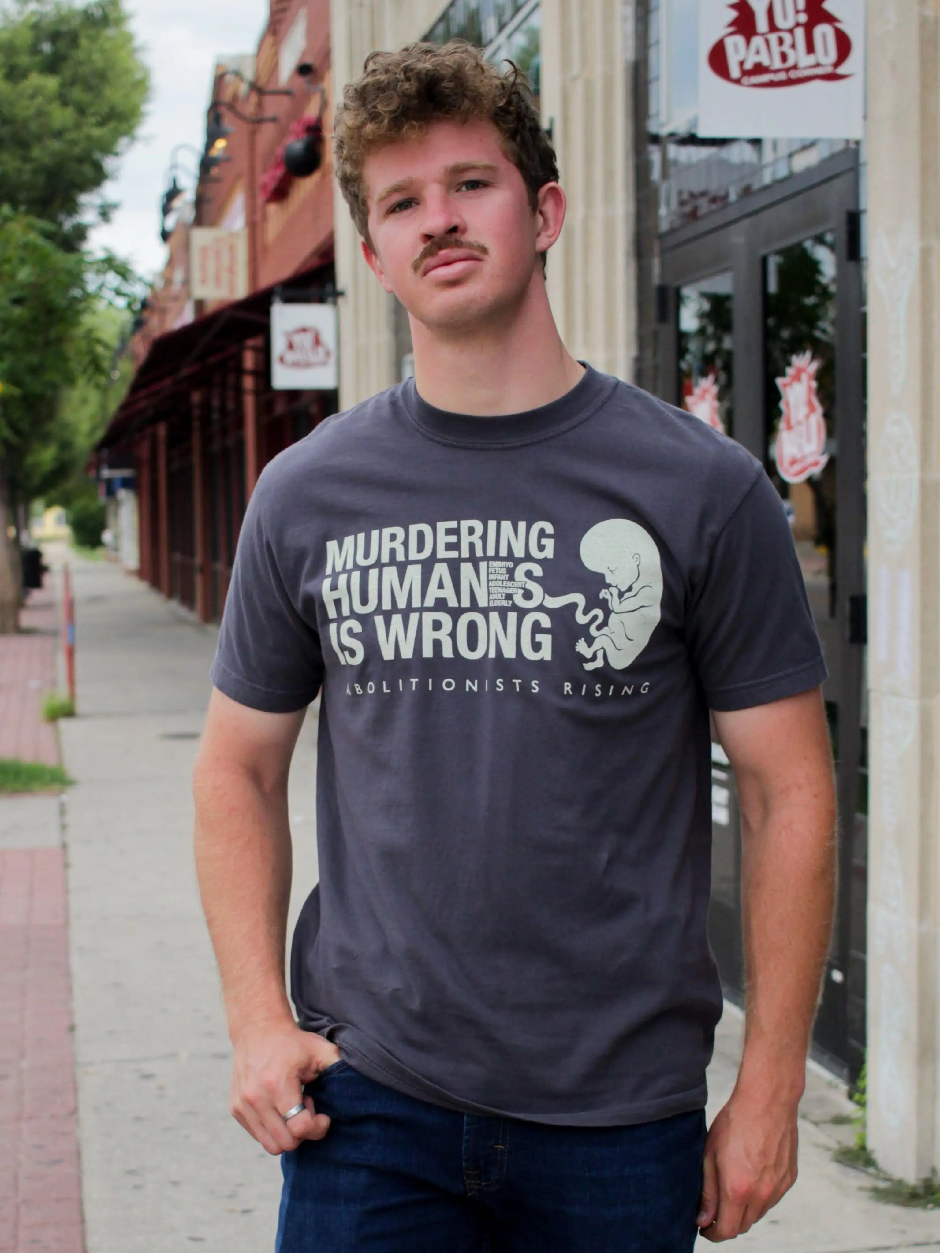 Murdering Human Is Wrong Unisex T-Shirt Abolitionists Rising Store
