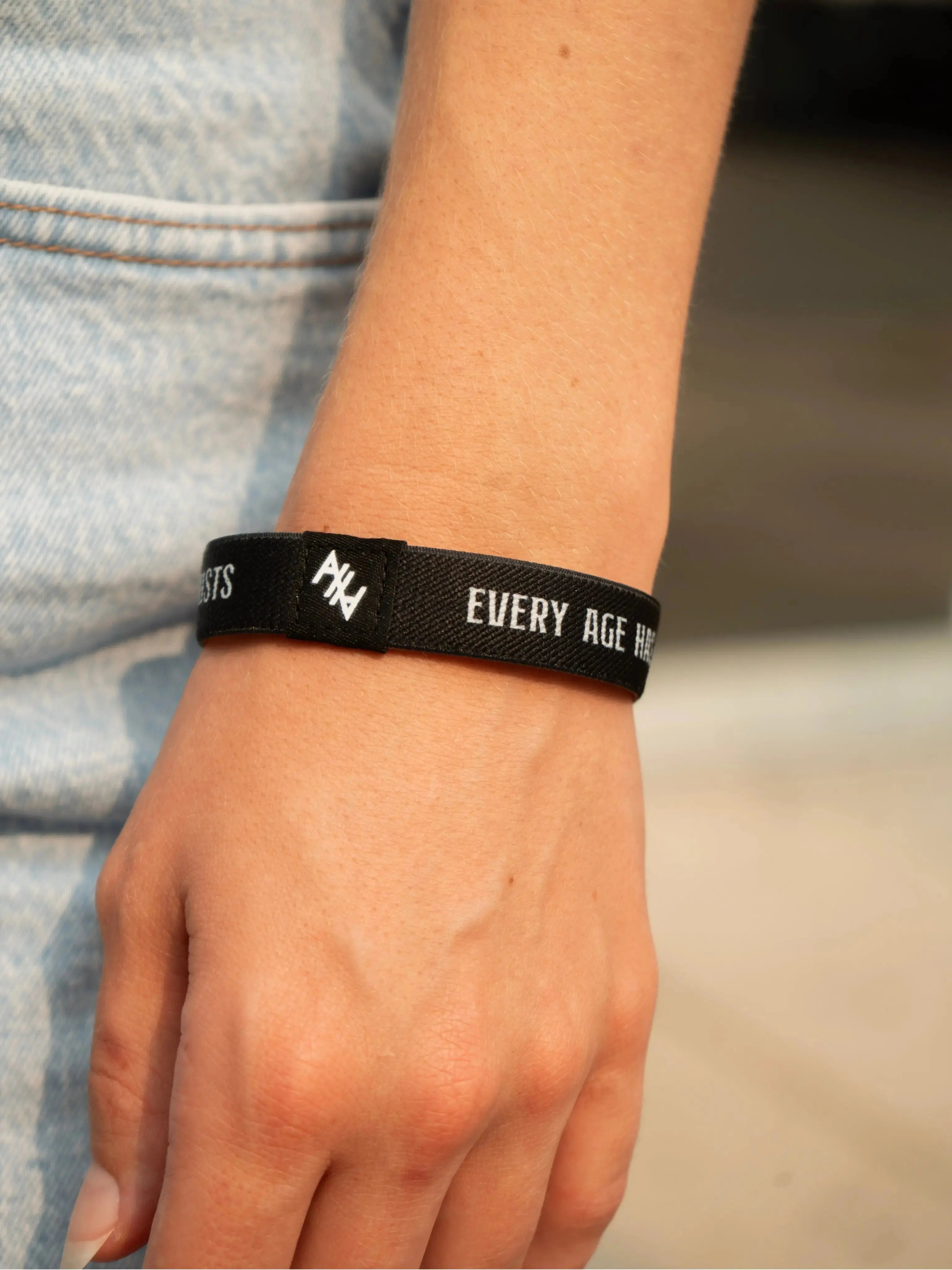 Reversible Abolitionist Fabric Wristband Abolitionists Rising Gear Store