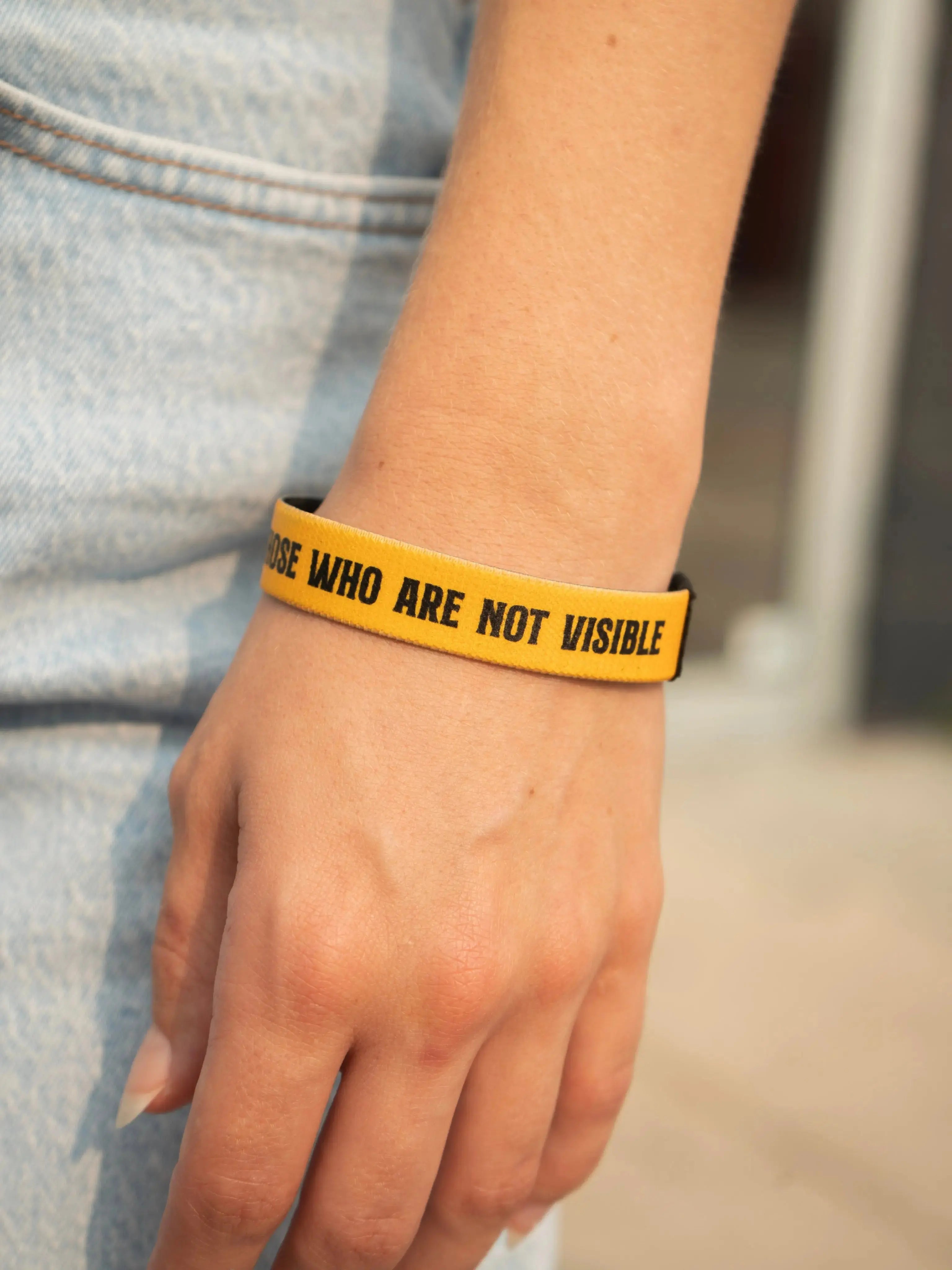 Reversible Abolitionist Fabric Wristband Abolitionists Rising Gear Store