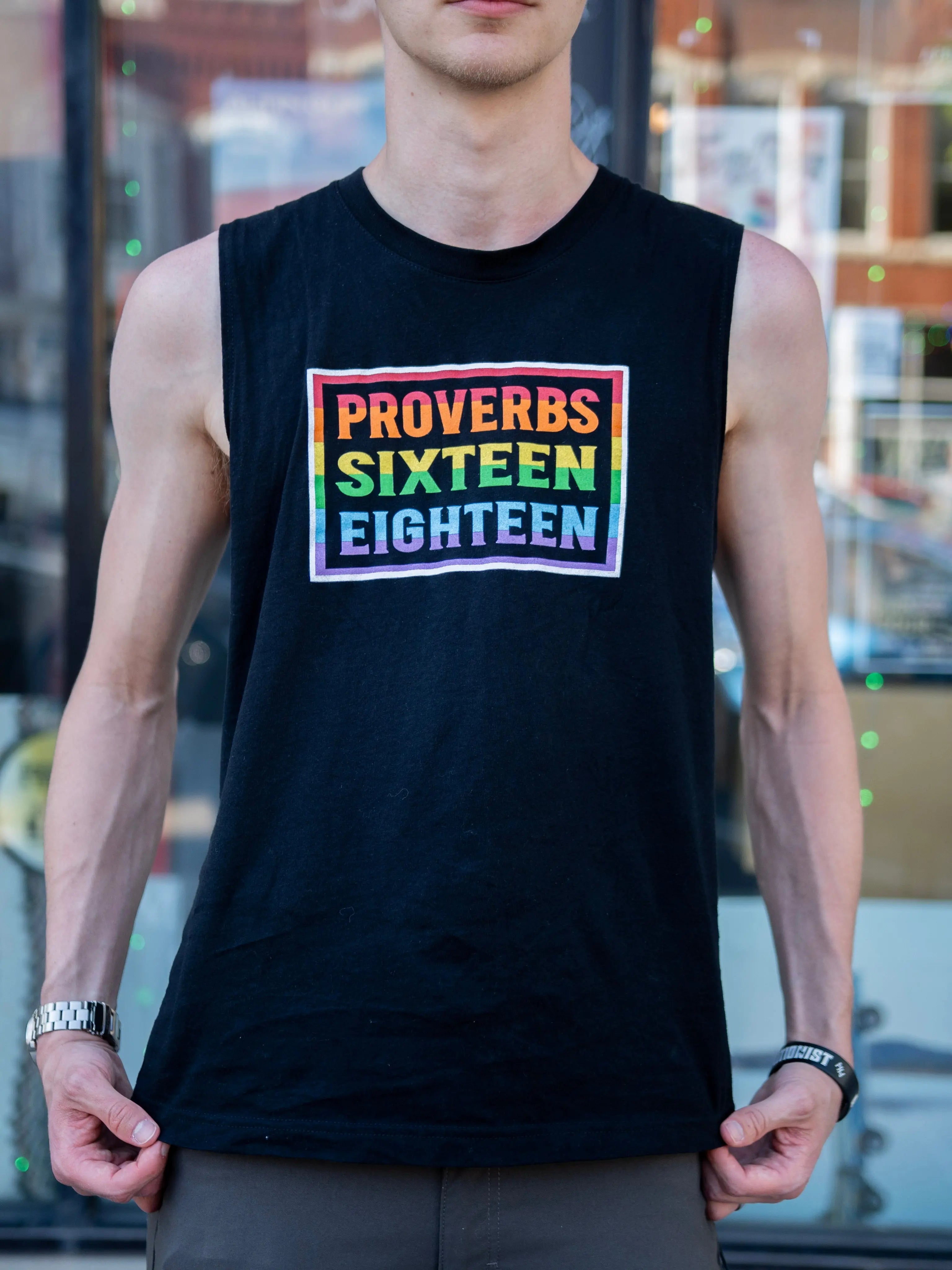 Proverbs 16:18 Pride Unisex Tank Top Abolitionists Rising Store