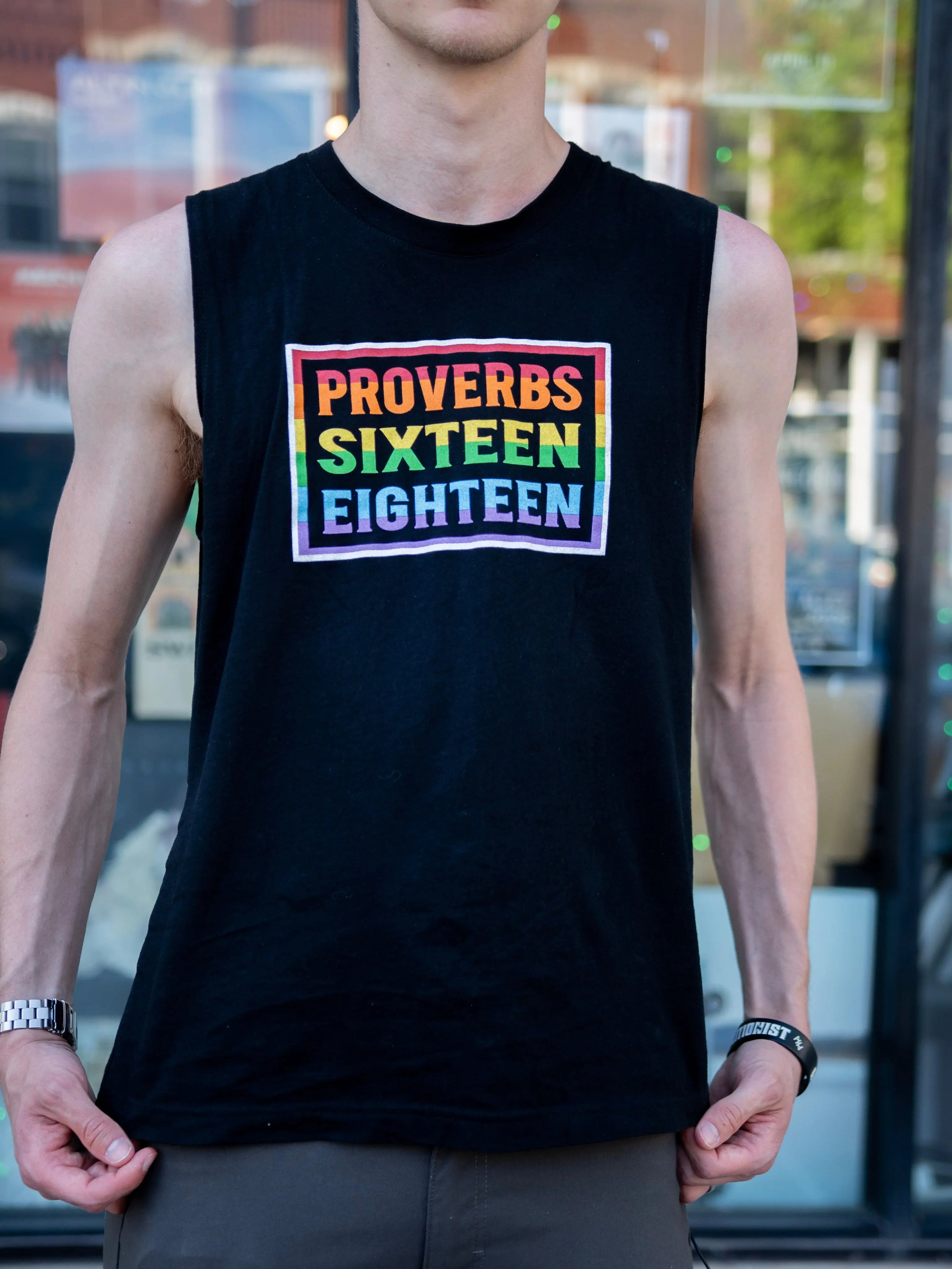 Proverbs 16:18 Pride Unisex Tank Top Abolitionists Rising Store