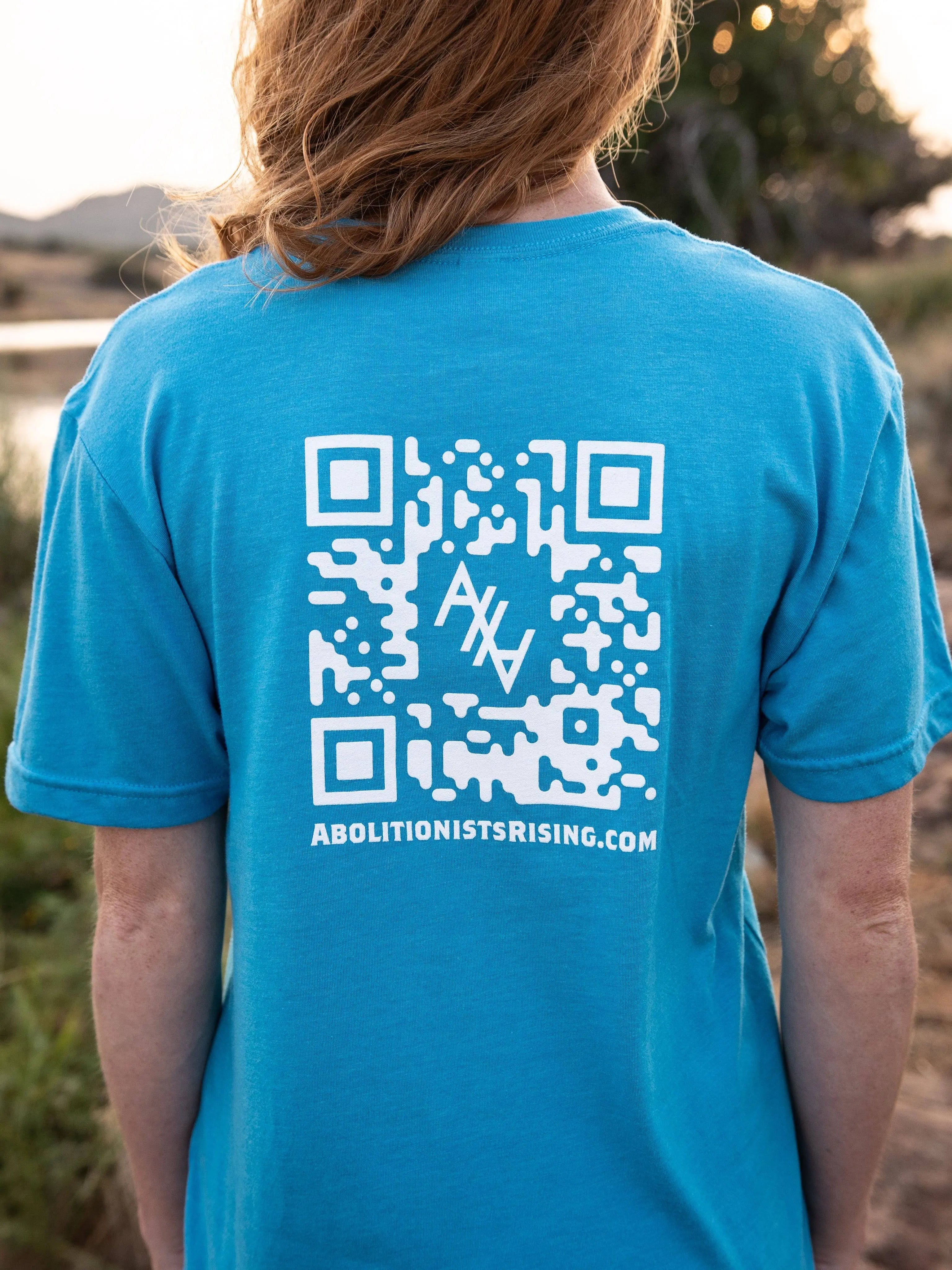 We've All Been Here T-Shirt (Unisex) - Turquoise & Dropcard Bundle - Abolitionists Rising Gear Store Shirts XS Abolitionists Rising Gear Store