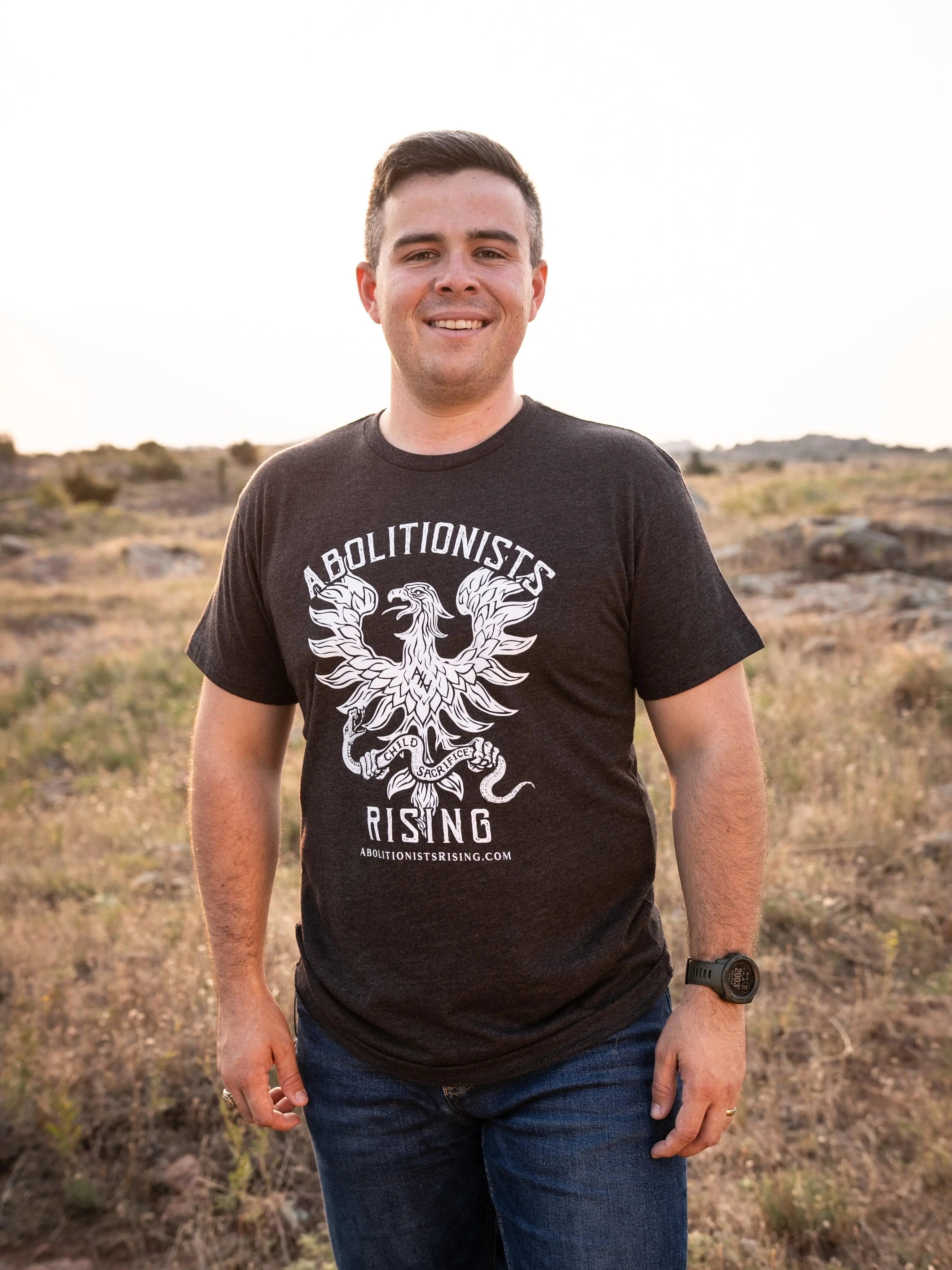 Abolitionists Rising Phoenix T-Shirt (Unisex) - Gray - Abolitionists Rising Gear Store Shirts XS Abolitionists Rising Store