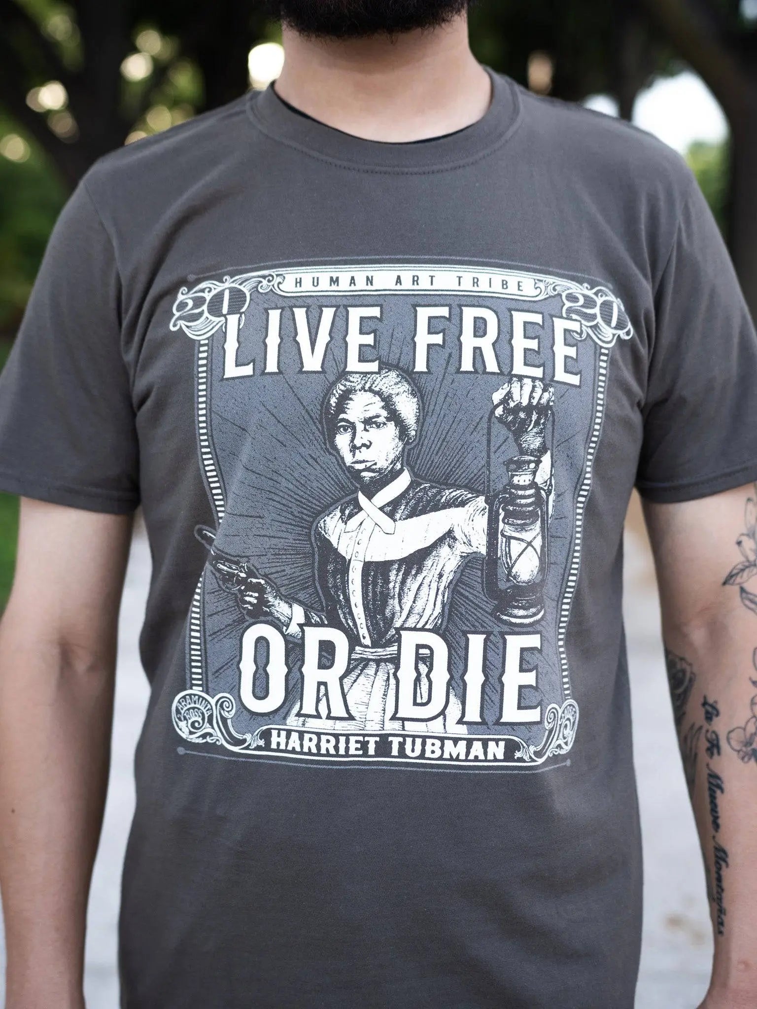 Live Free or Die Tubman20 T-Shirt (Unisex) - Abolitionists Rising Gear Store S Abolitionists Rising Store