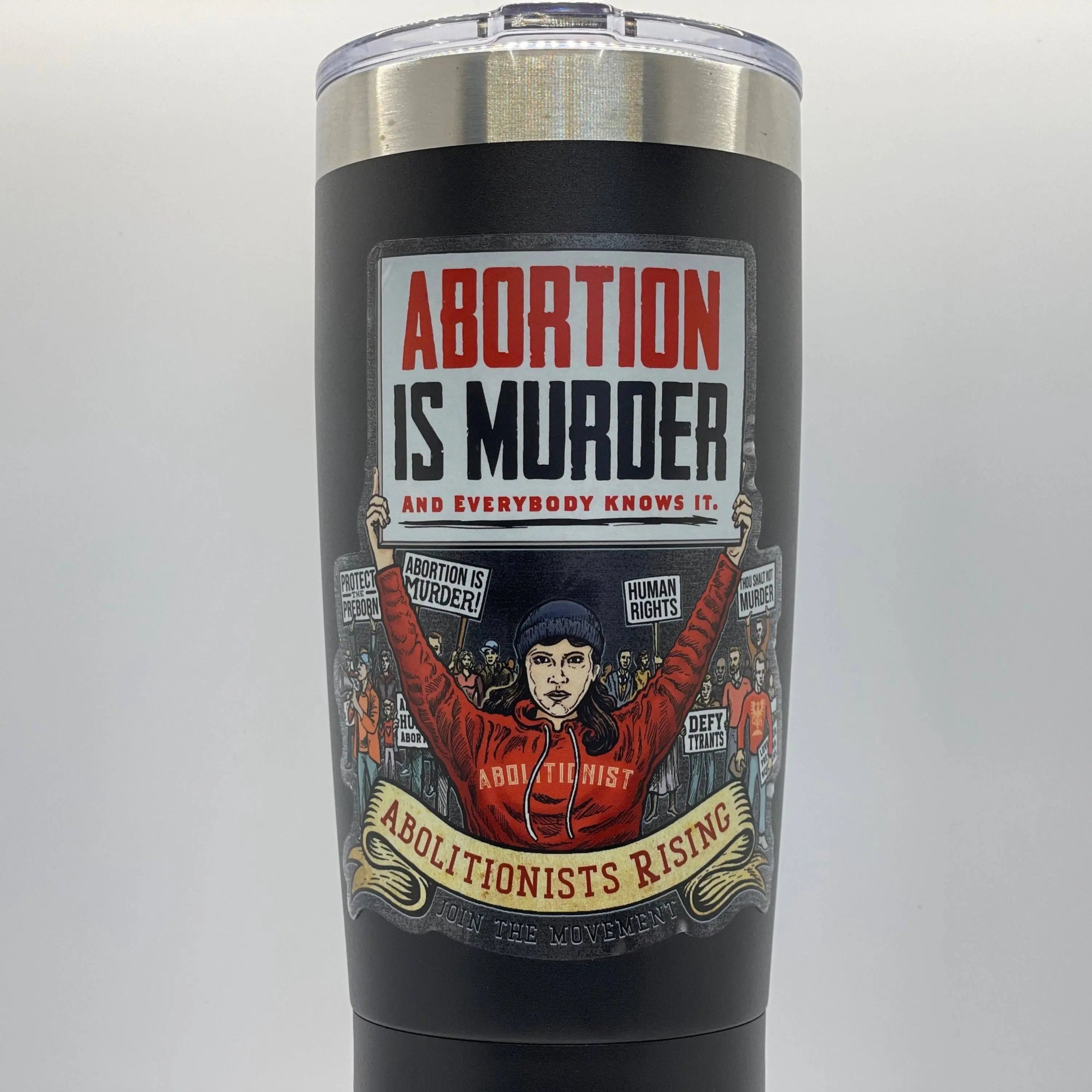 Abortion Is Murder Activist Clear Sticker - Abolitionists Rising Gear Store Stickers Default Title Abolitionists Rising Gear Store