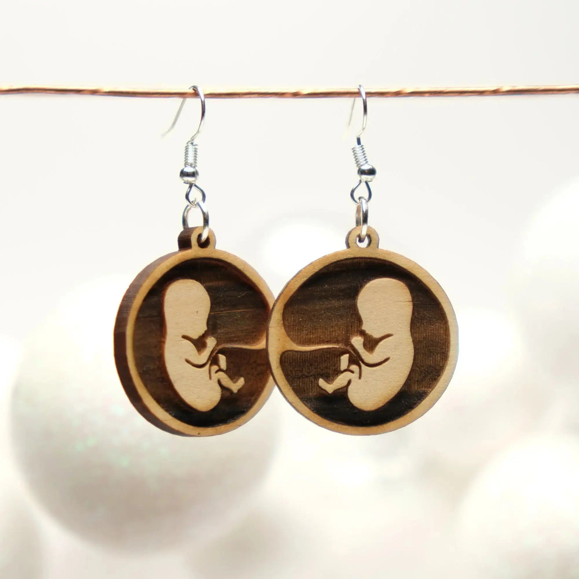 Pre-Born Engraved Earrings Abolitionists Rising Gear Store