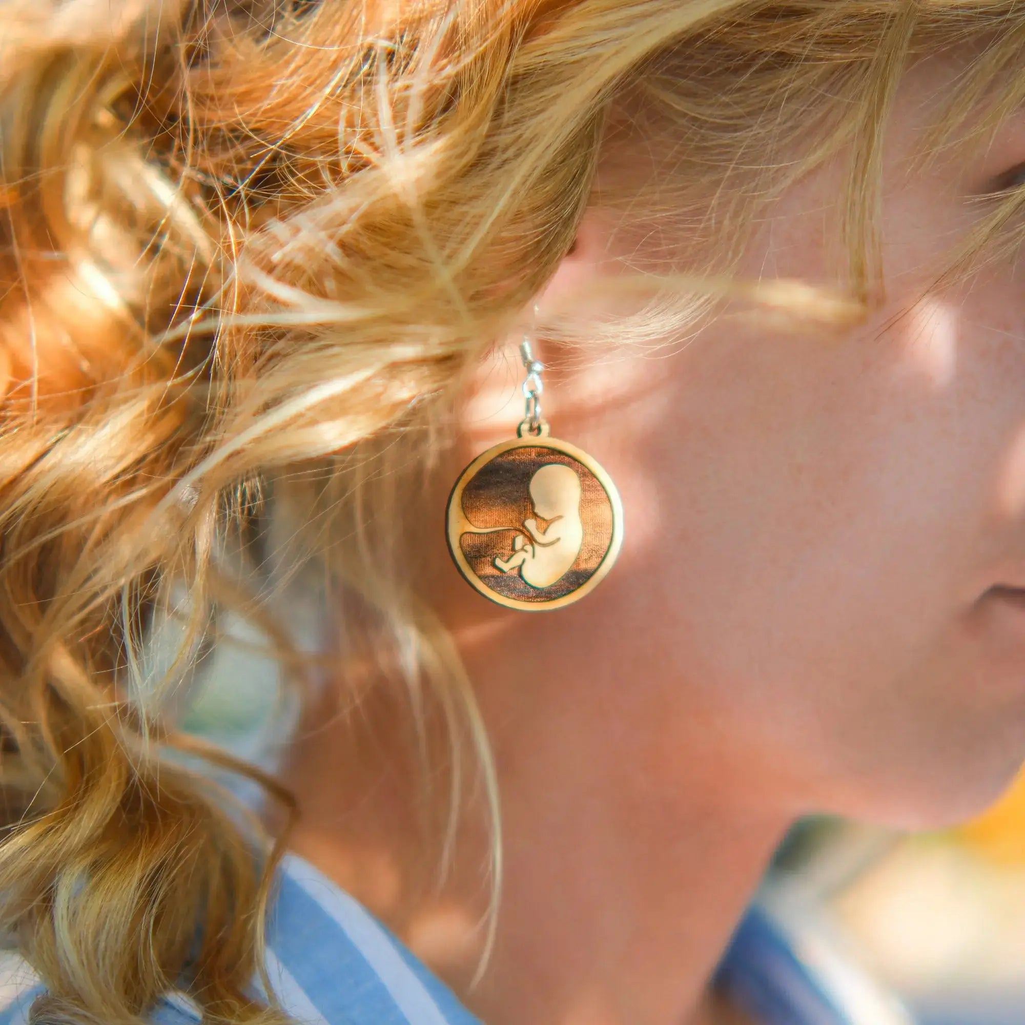 Pre-Born Engraved Earrings Abolitionists Rising Gear Store