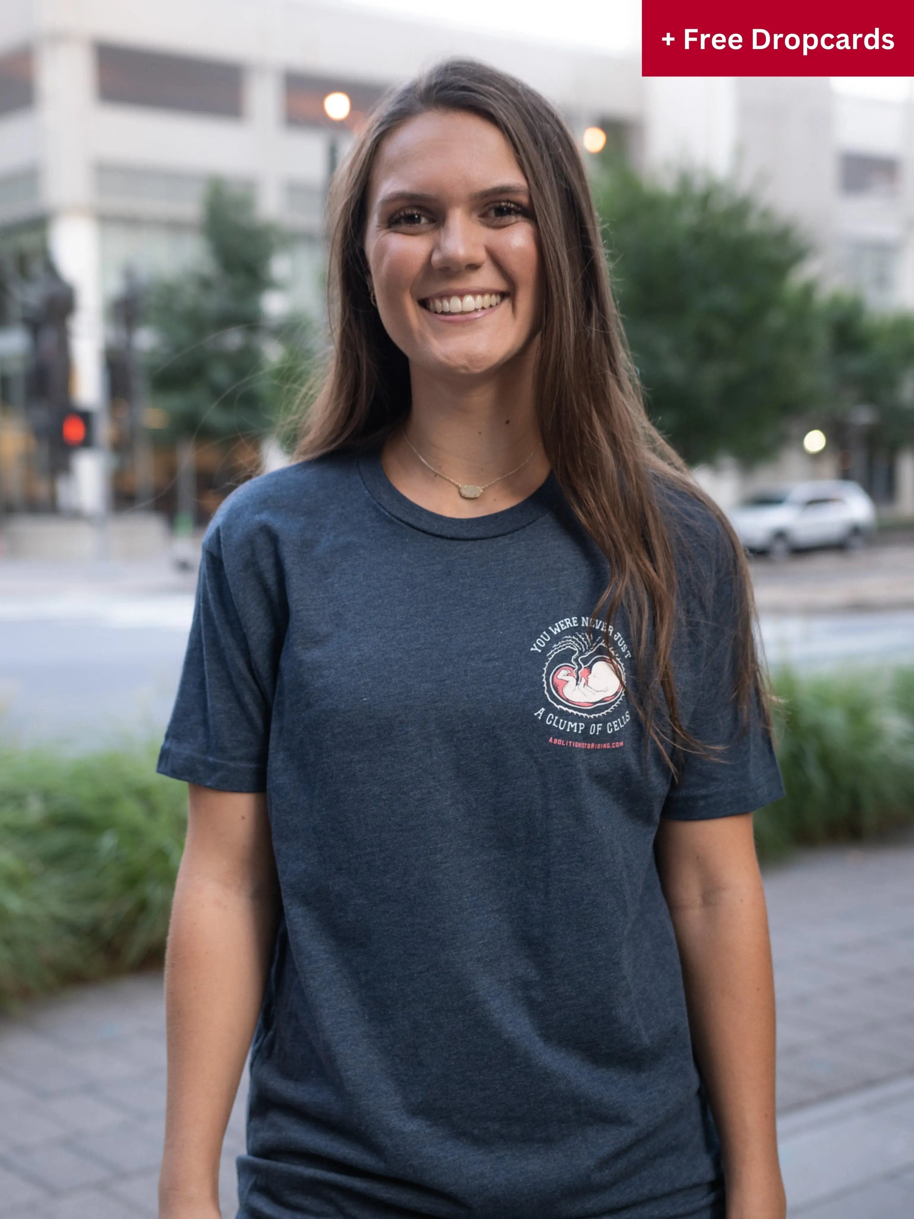 Women Are Not Sex Objects, Babies Are Not Body Parts T-Shirt (Unisex) & Dropcard bundle - Abolitionists Rising Gear Store