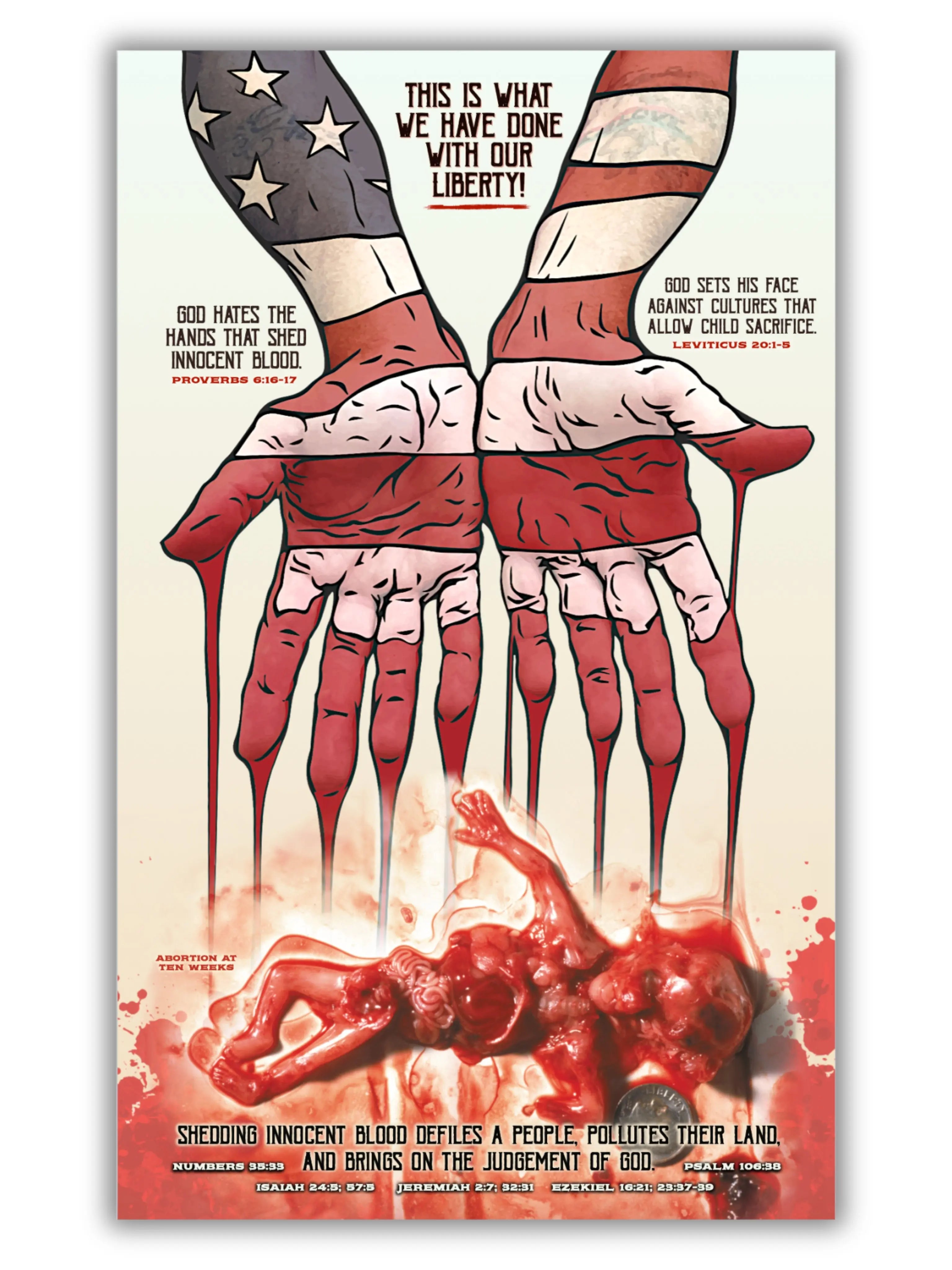 God Hates Our Hands Quadfold - Abolitionists Rising Gear Store