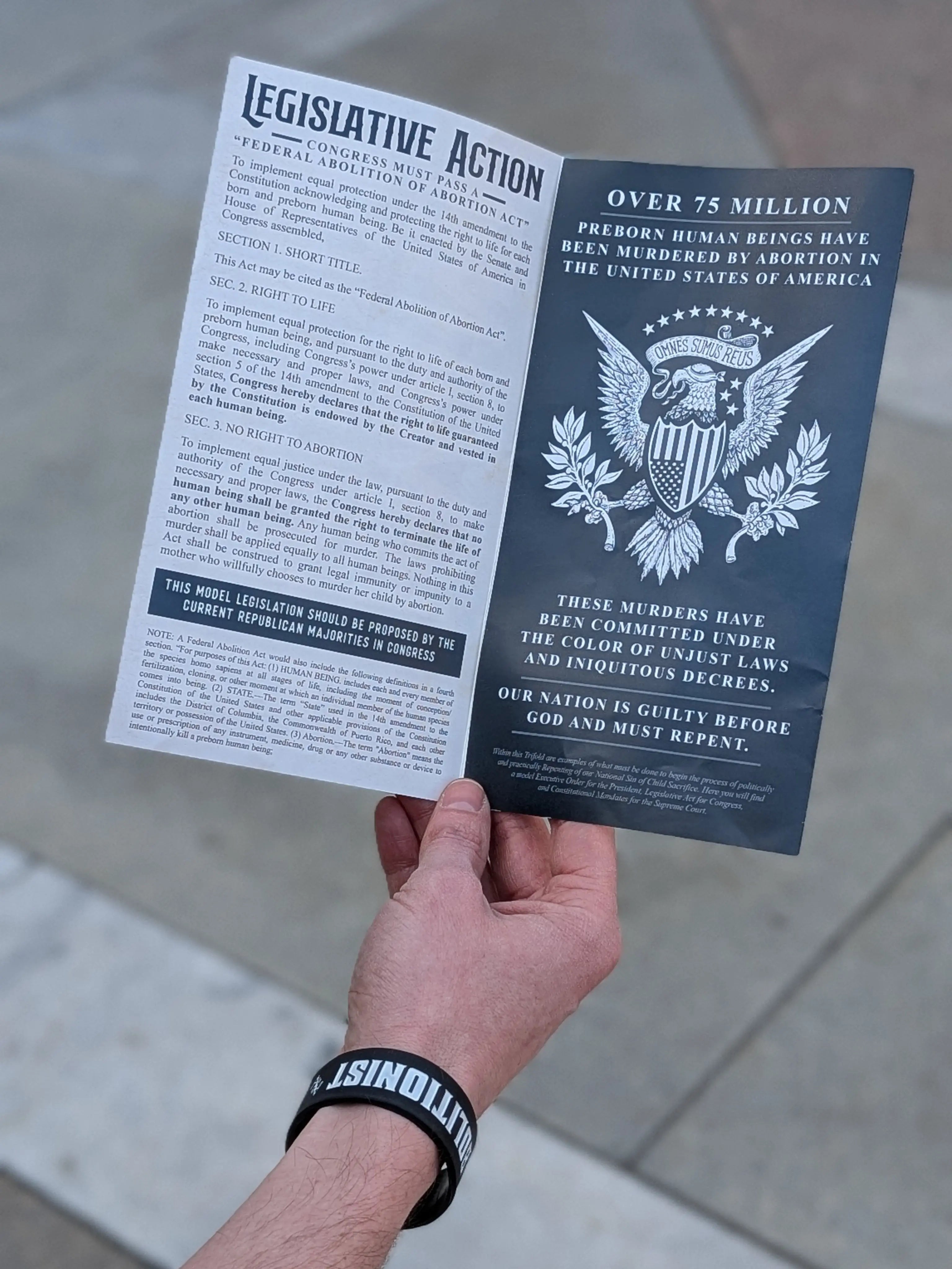 We The People Demand Abolition Trifold - Abolitionists Rising Gear Store