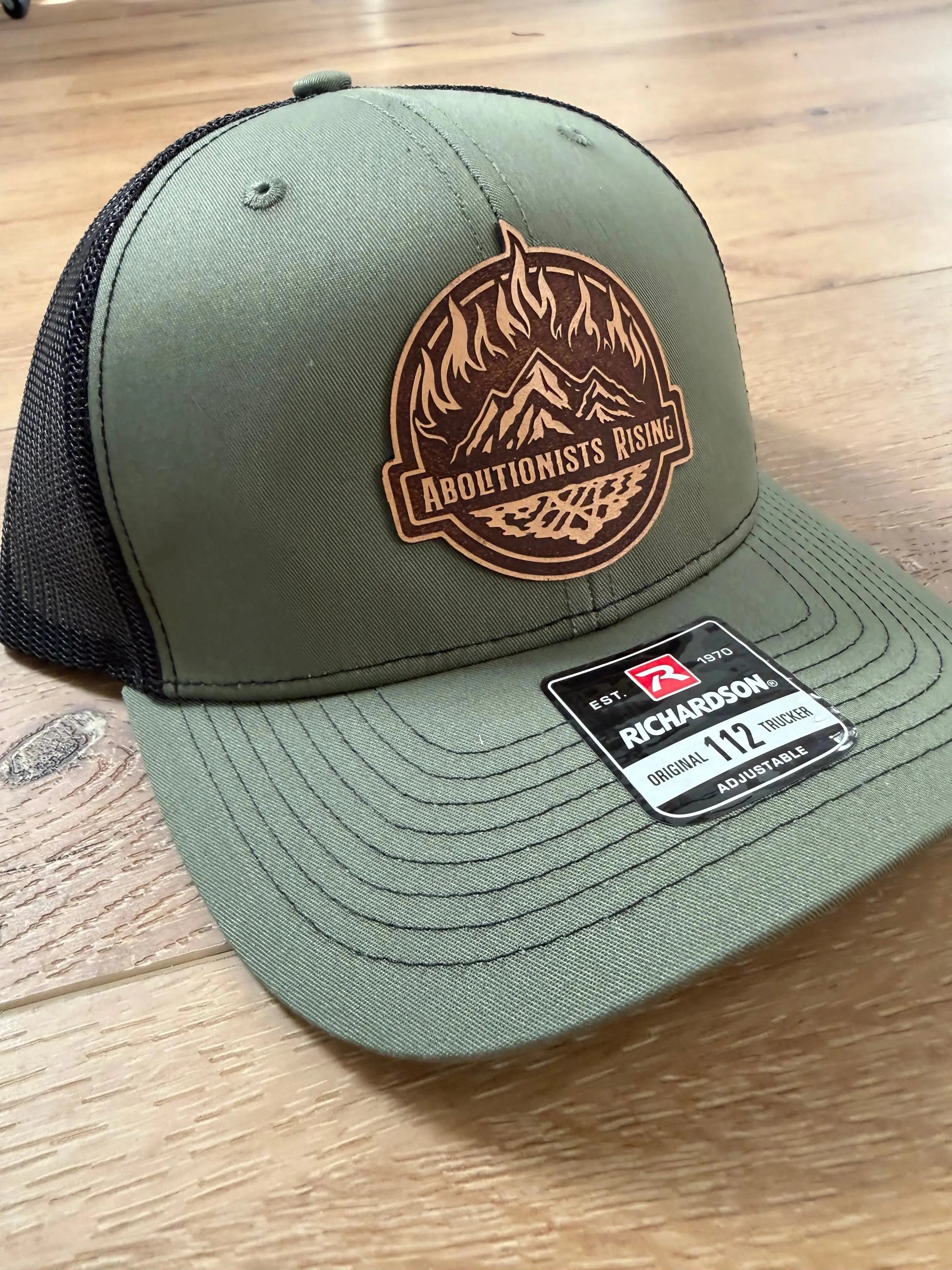 Abolitionists Rising Loden Leather Patch Hat Abolitionists Rising Gear Store