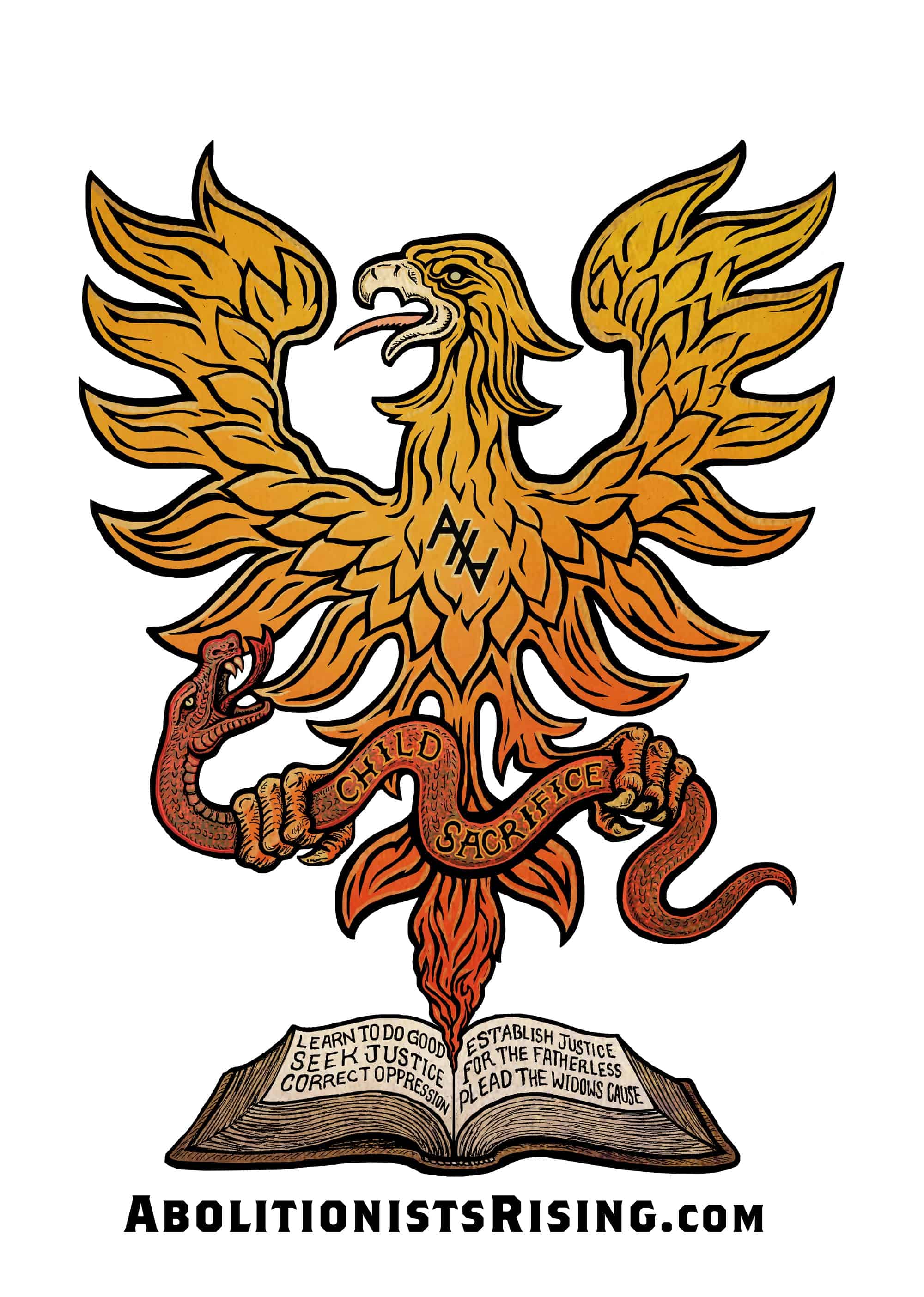 Abolitionists Rising Phoenix Sticker - Abolitionists Rising Gear Store Stickers Default Title Abolitionists Rising Store