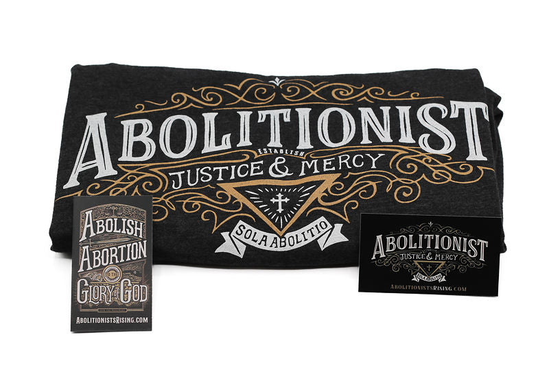 Abolish Abortion to the Glory of God T-Shirt & Dropcard Bundle