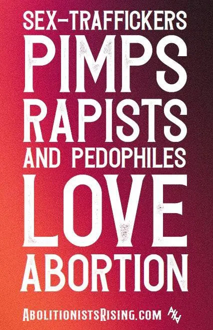 These Criminals Love Abortion Sign - Abolitionists Rising Gear Store Signs Default Title Abolitionists Rising Store