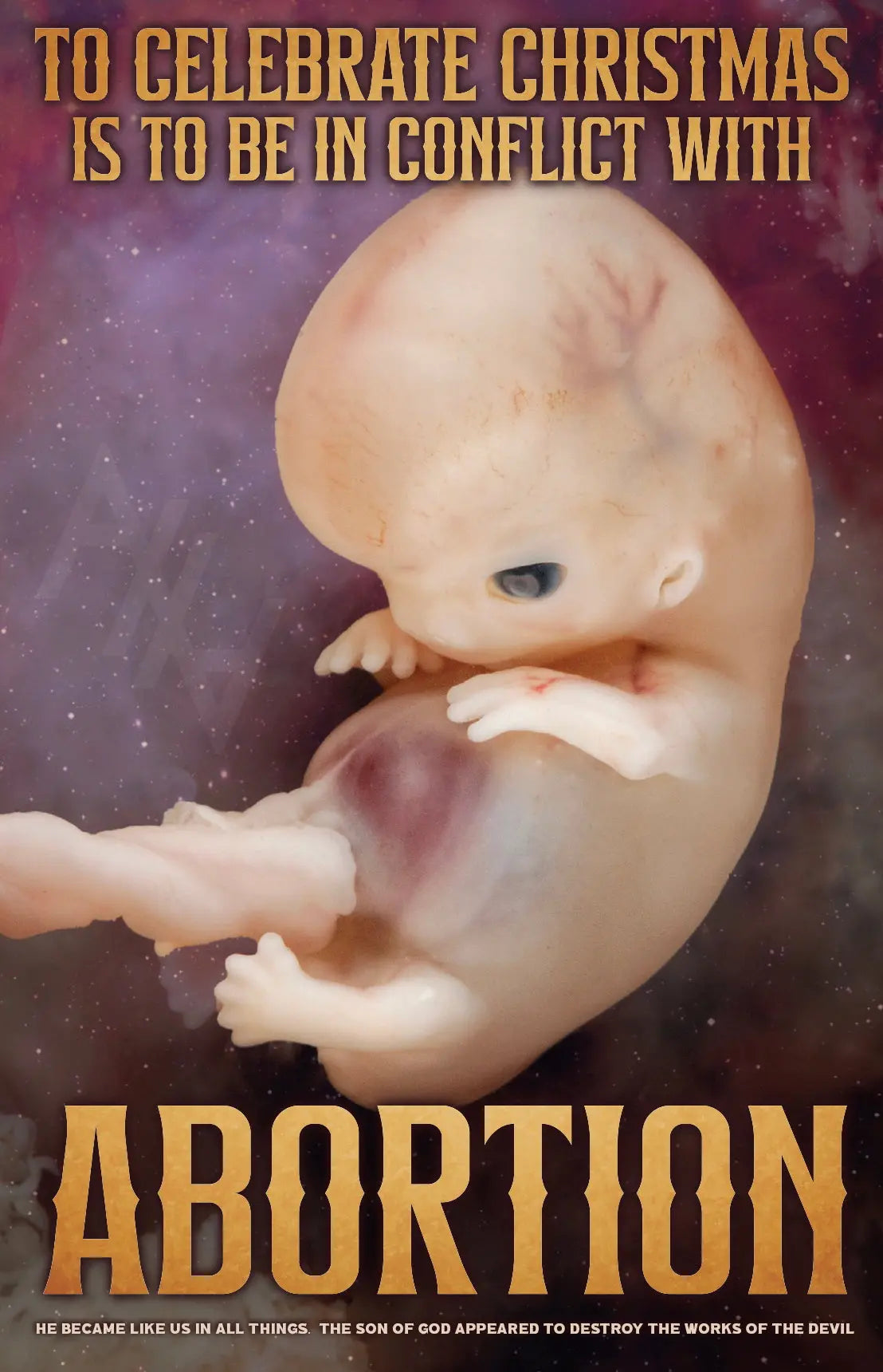 To Celebrate Christmas Is To Be In Conflict With Abortion Sign Abolitionists Rising Store