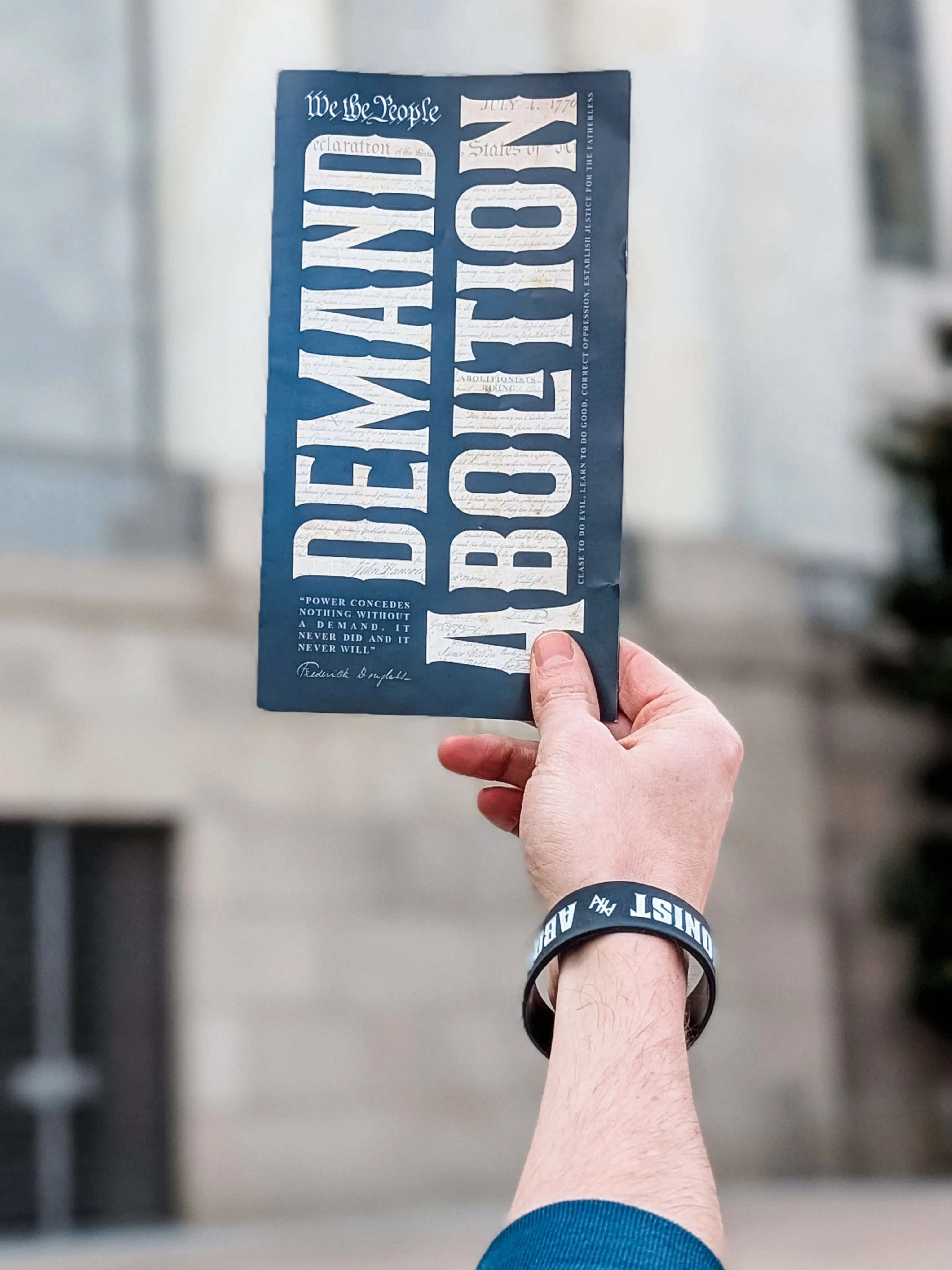 We The People Demand Abolition Trifold - Abolitionists Rising Gear Store