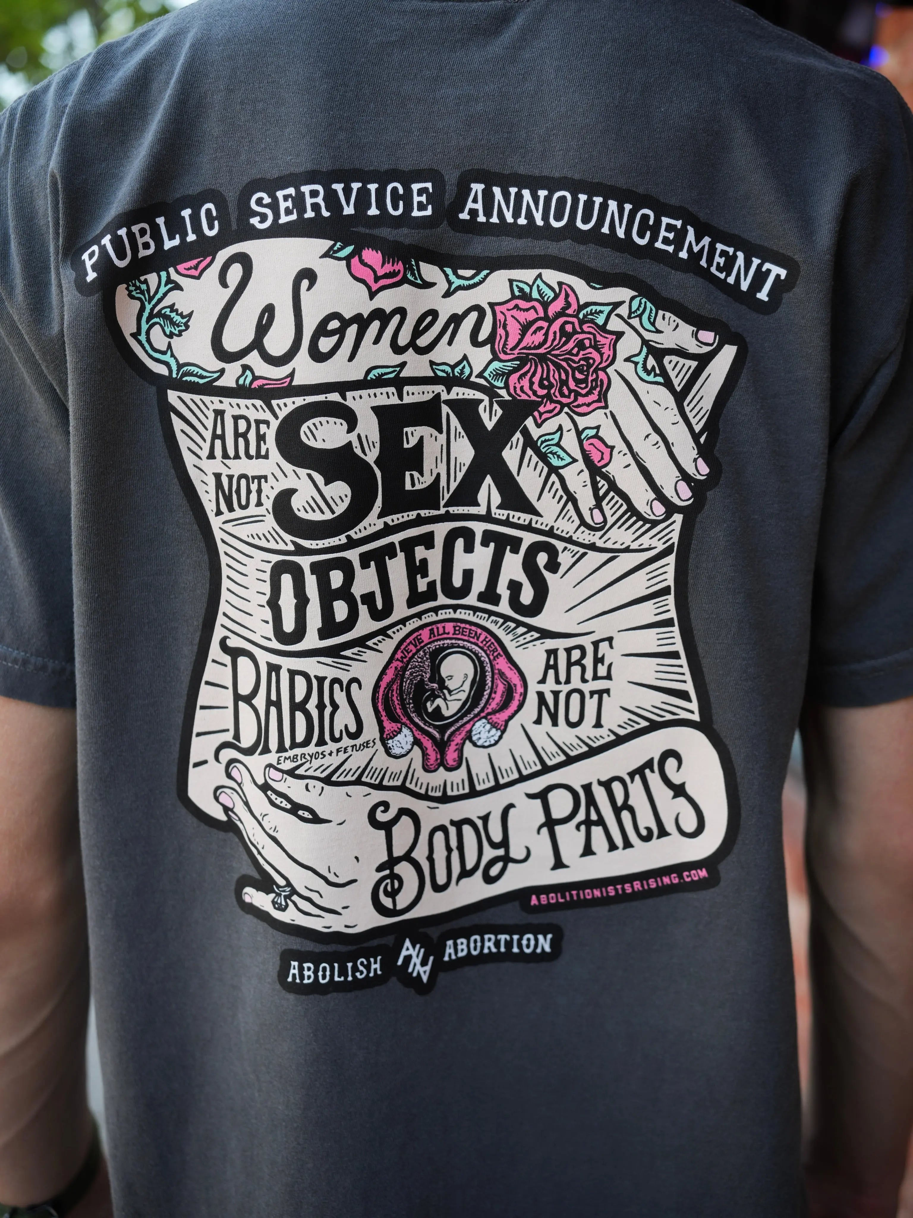 Women Are Not Sex Objects Unisex T-Shirt Abolitionists Rising Store