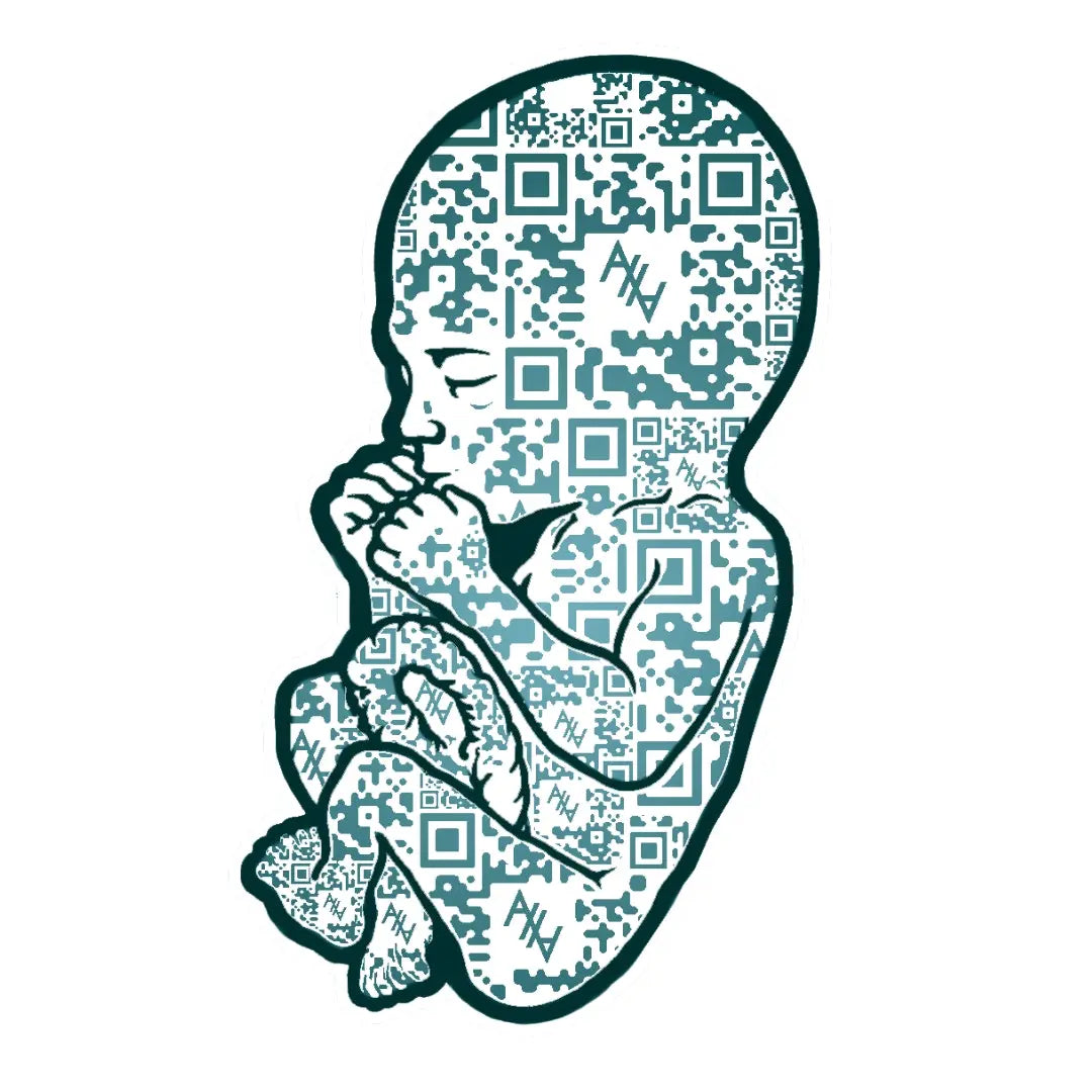 We The People Demand Abolition QR Code Sticker - Abolitionists Rising Gear Store