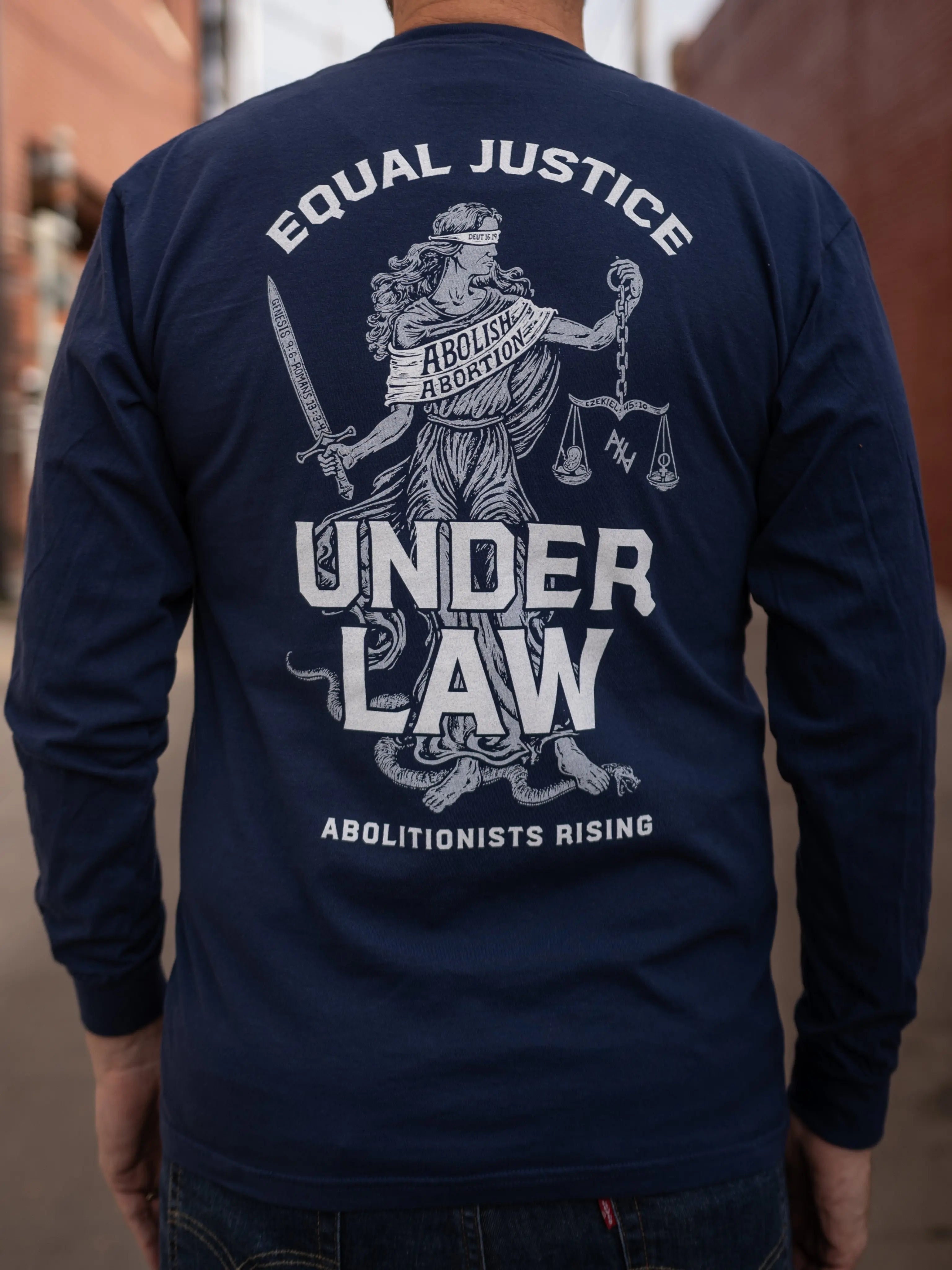 Equal Justice Unisex Long-Sleeve T-Shirt Abolitionists Rising Store
