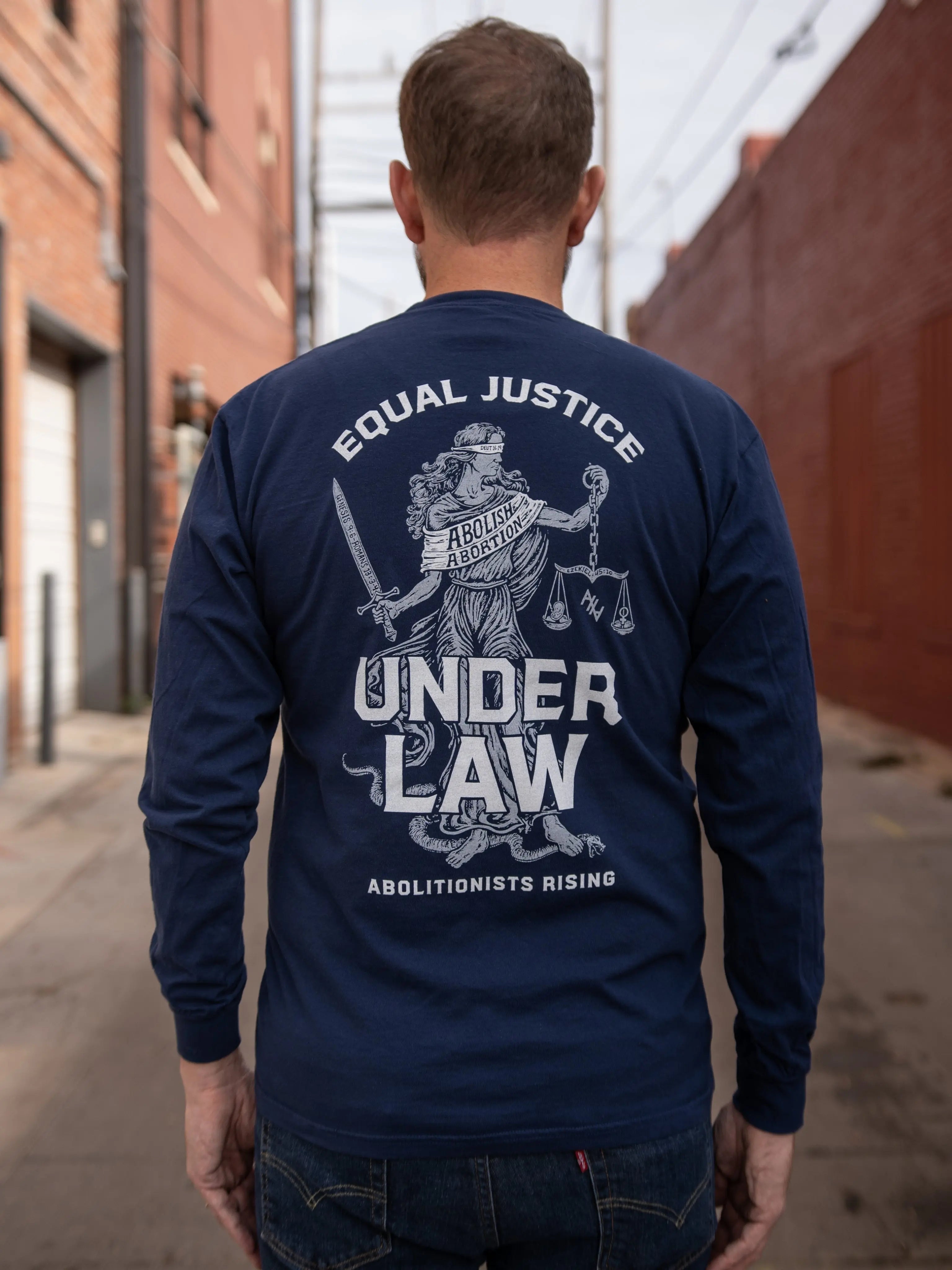Equal Justice Unisex Long-Sleeve T-Shirt Abolitionists Rising Store