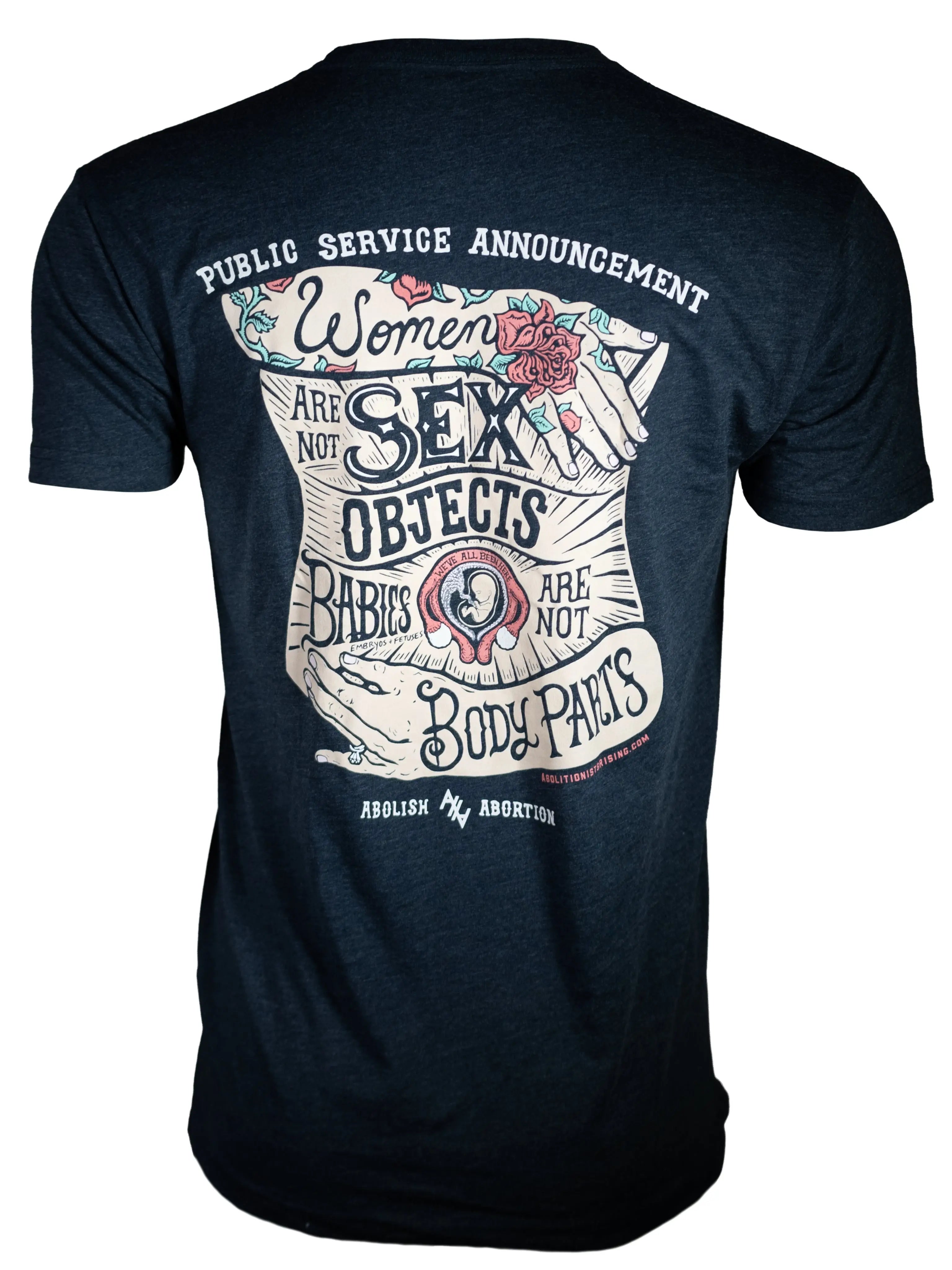 Women Are Not Sex Objects Unisex T-Shirt Abolitionists Rising Store