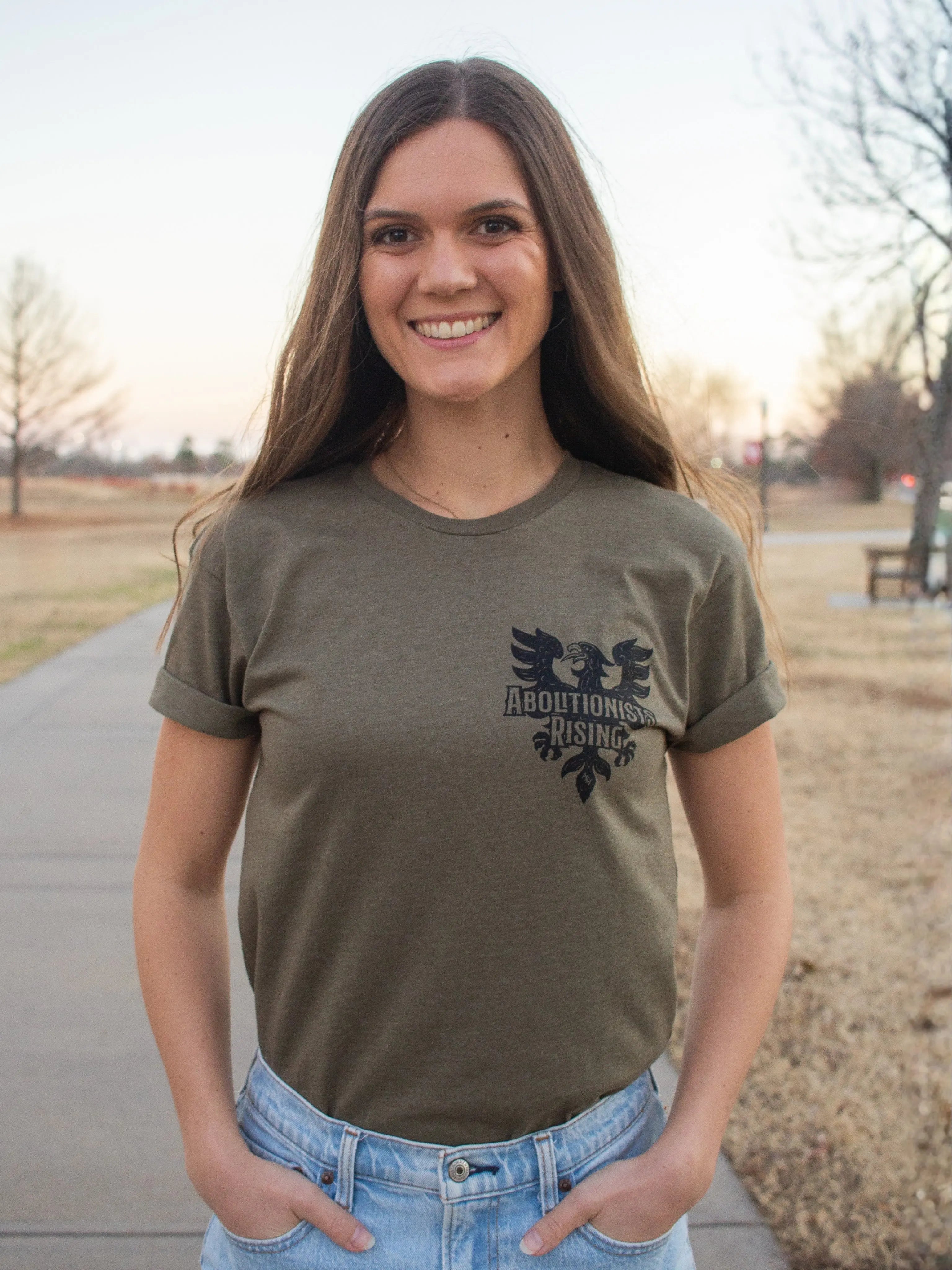 Military Green AR "Wilberforce Eagle" Shirt Abolitionists Rising Store