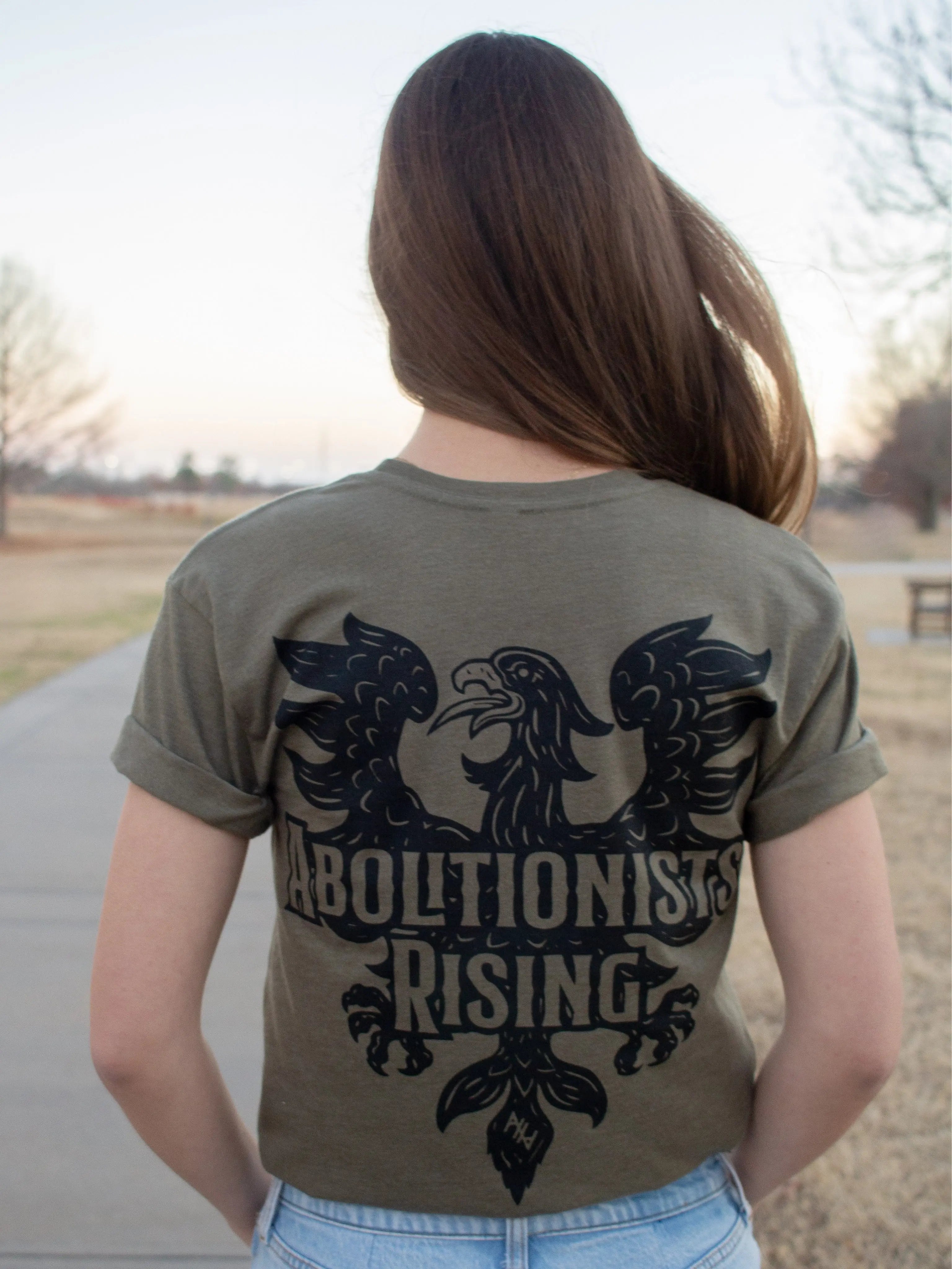 Military Green AR "Wilberforce Eagle" Shirt Abolitionists Rising Store