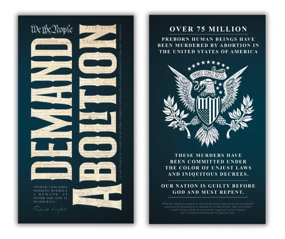 We The People Demand Abolition Trifold Abolitionists Rising Store
