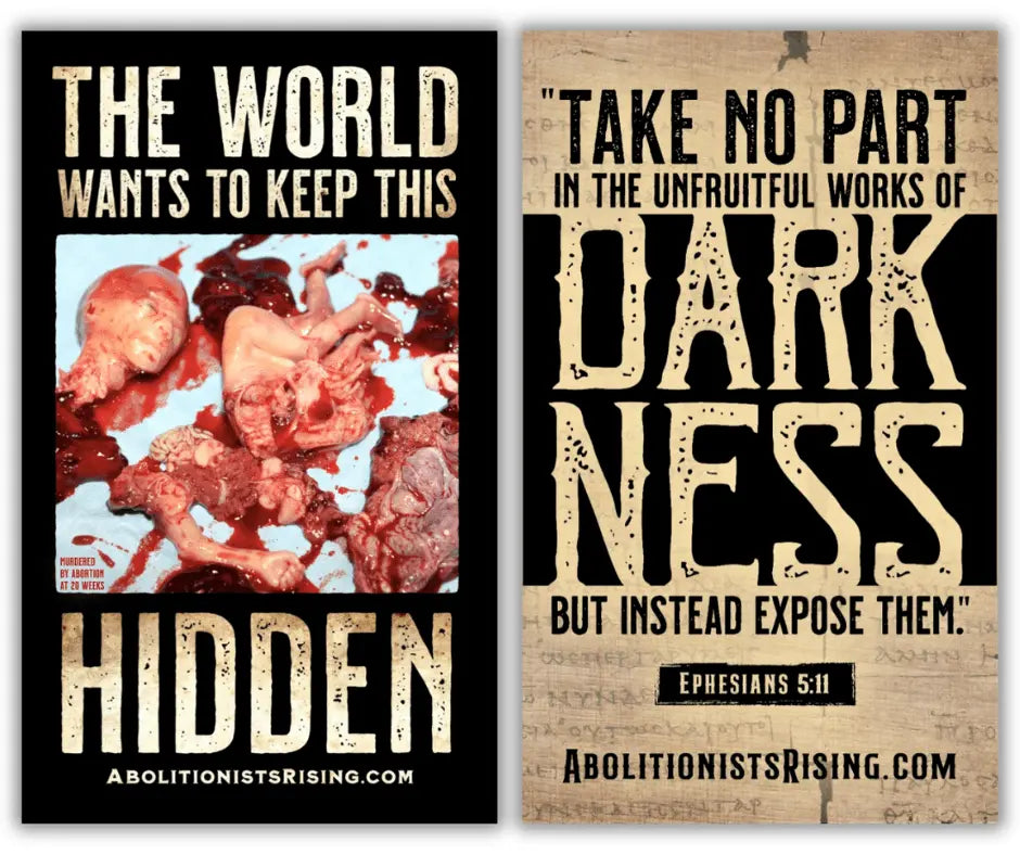 The World Wants To Keep This Hidden - Dropcard - Abolitionists Rising Gear Store Dropcards One Month Supply - Pack of 31 Abolitionists Rising Store