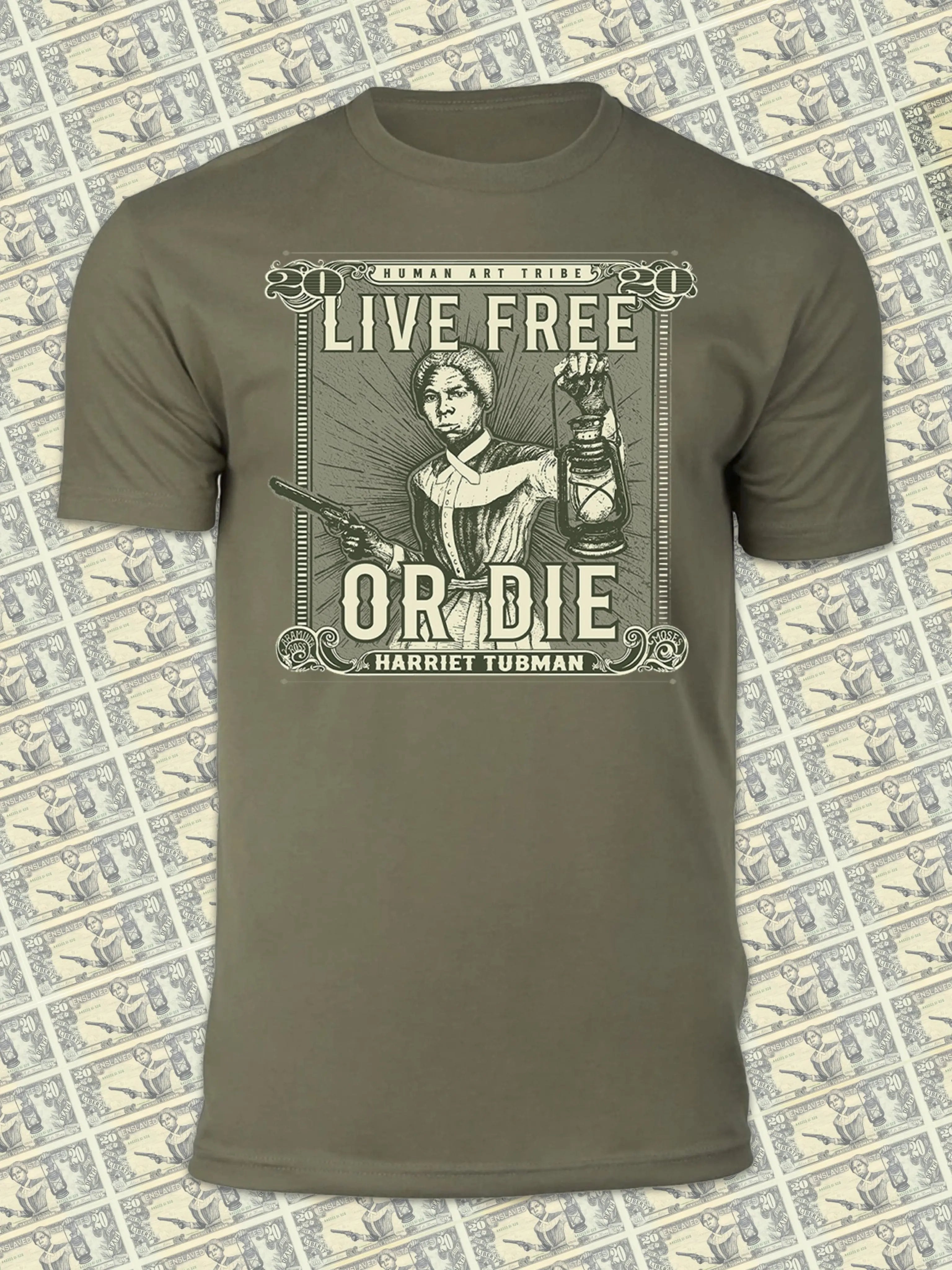Live Free or Die Tubman20 T-Shirt (Unisex) - Abolitionists Rising Gear Store S Abolitionists Rising Store