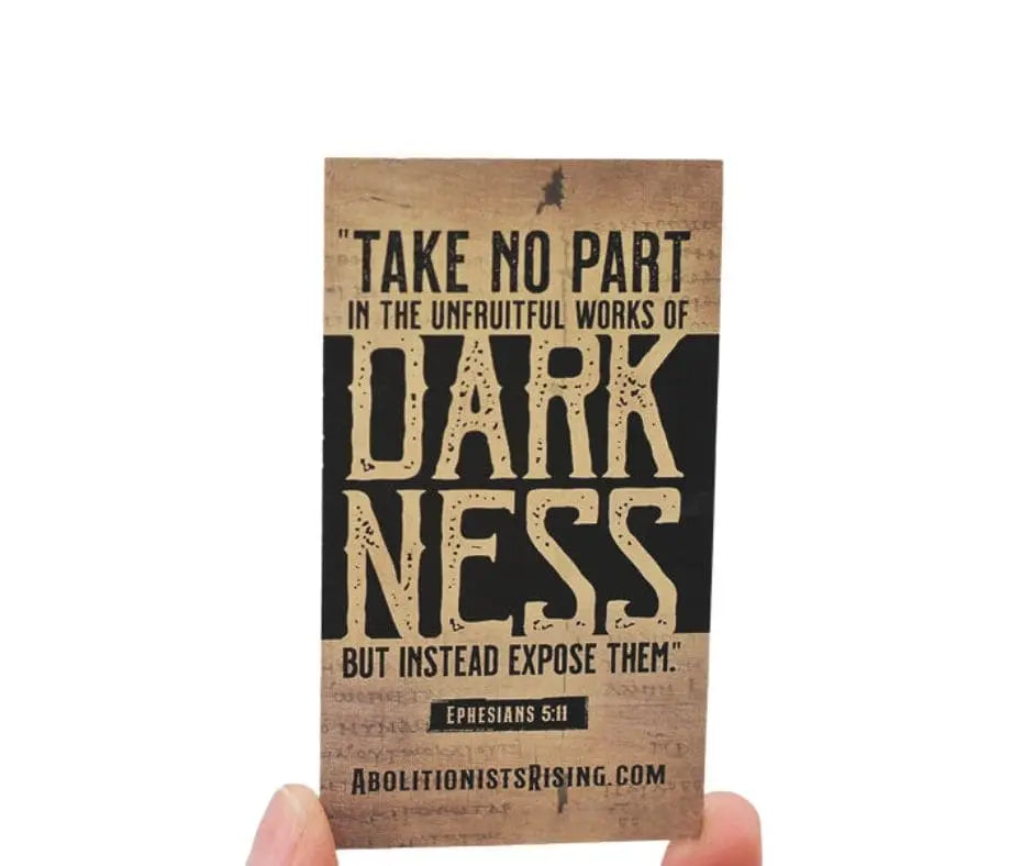 The World Wants To Keep This Hidden - Dropcard - Abolitionists Rising Gear Store Dropcards One Month Supply - Pack of 31 Abolitionists Rising Store