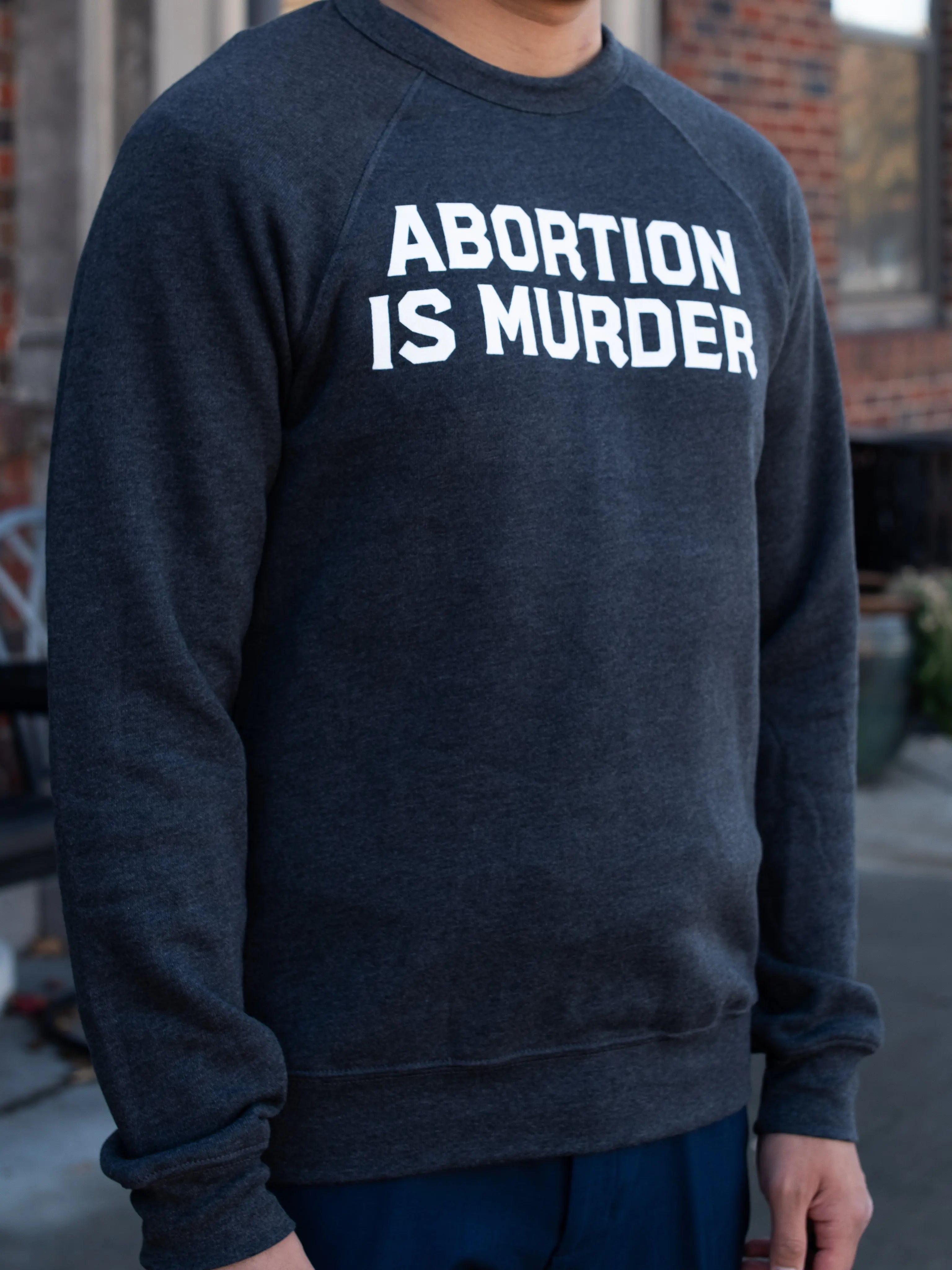 Abortion Is Murder Unisex Sweatshirt Abolitionists Rising Gear Store