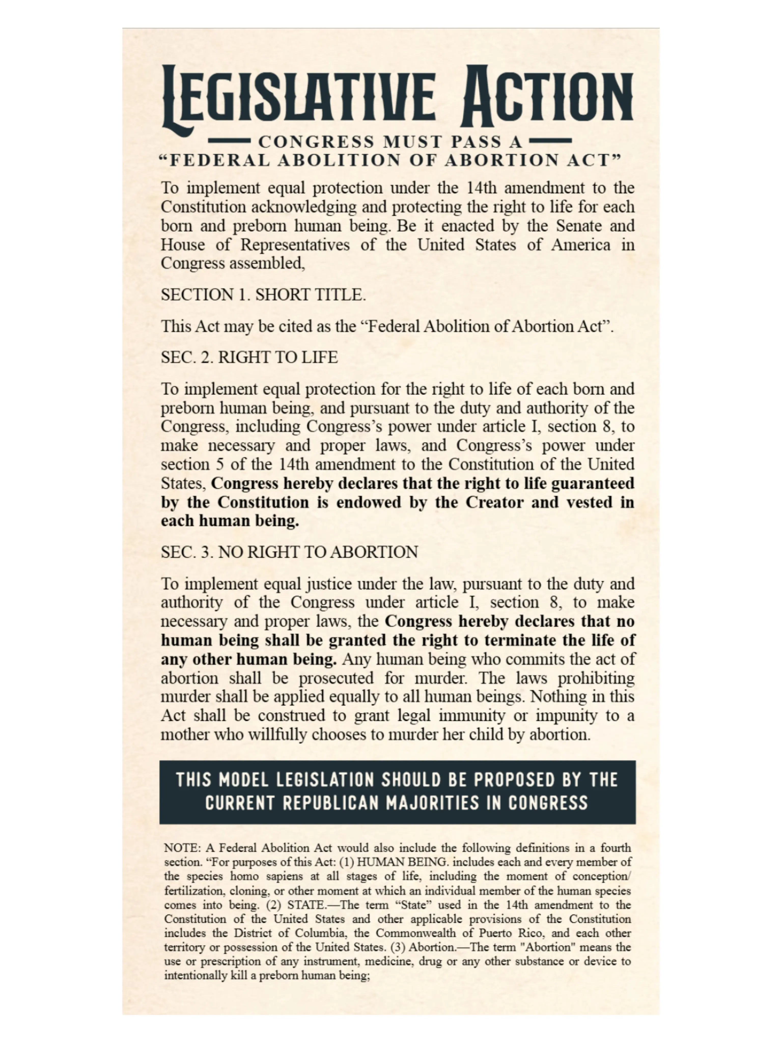 We The People Demand Abolition Trifold - Abolitionists Rising Gear Store