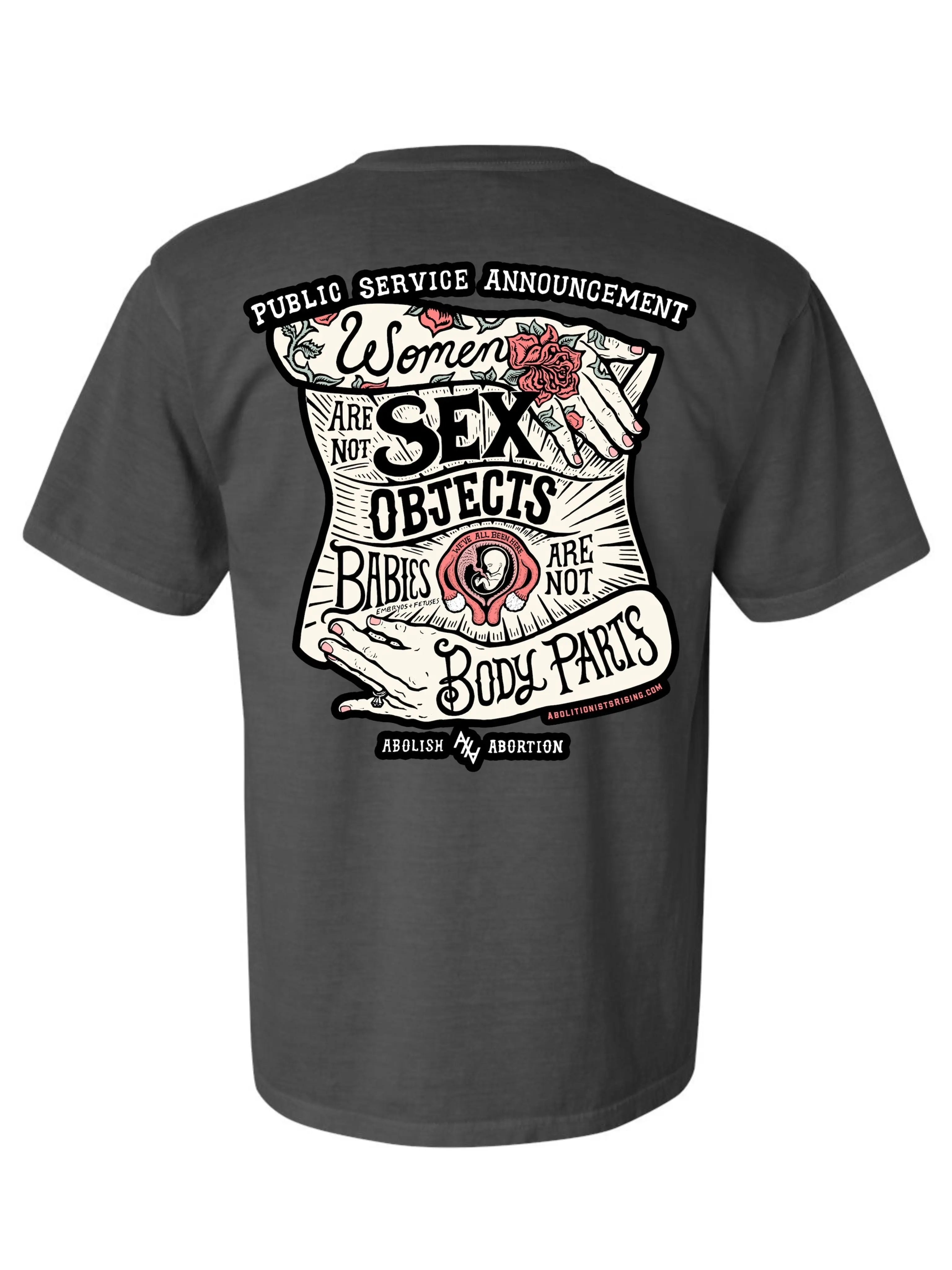 Women Are Not Sex Objects Unisex T-Shirt Abolitionists Rising Store