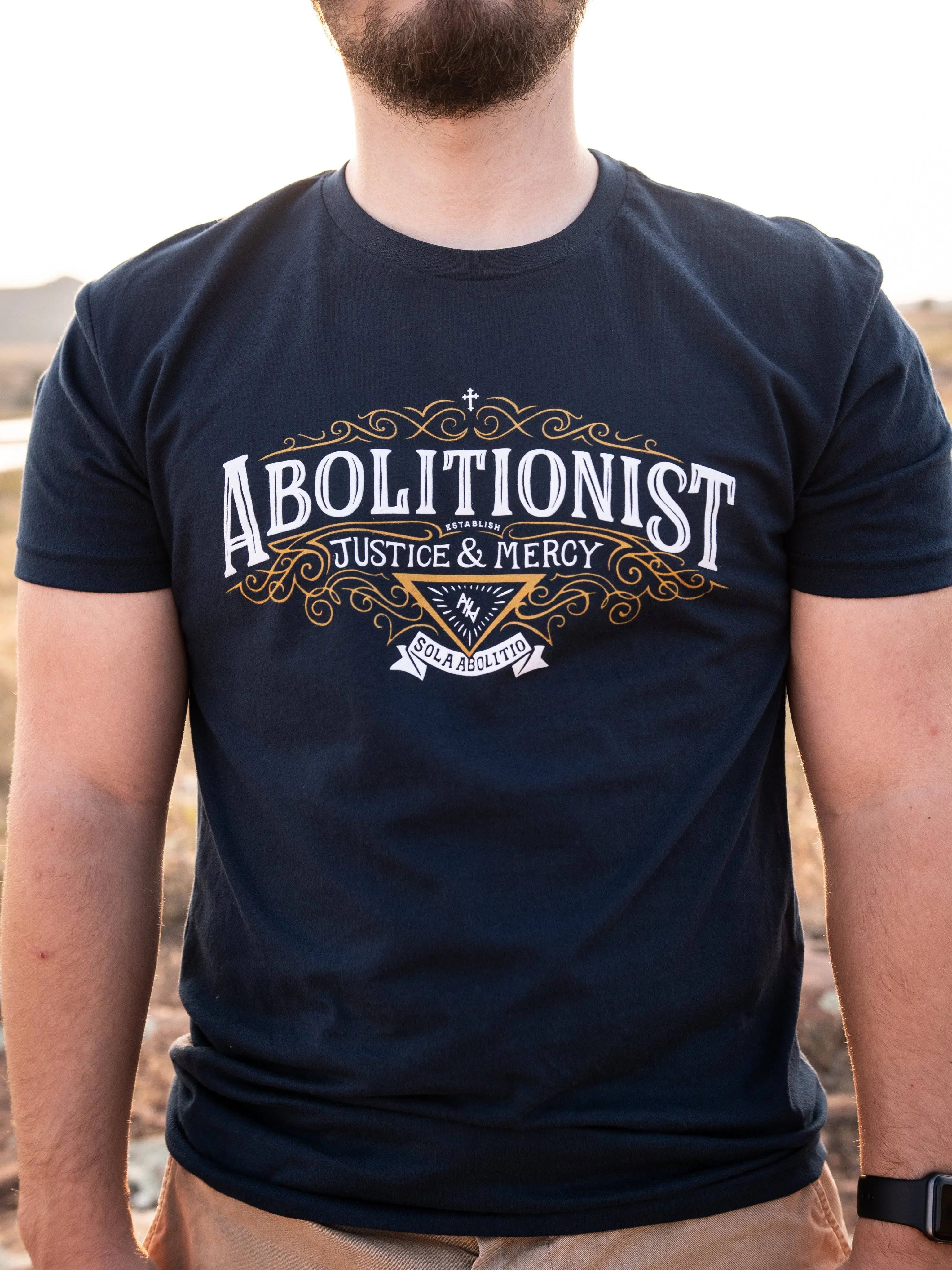 Abolish Abortion to the Glory of God T-Shirt (Unisex) - Navy & DropCards bundle - Abolitionists Rising Gear Store Shirts XS Abolitionists Rising Store