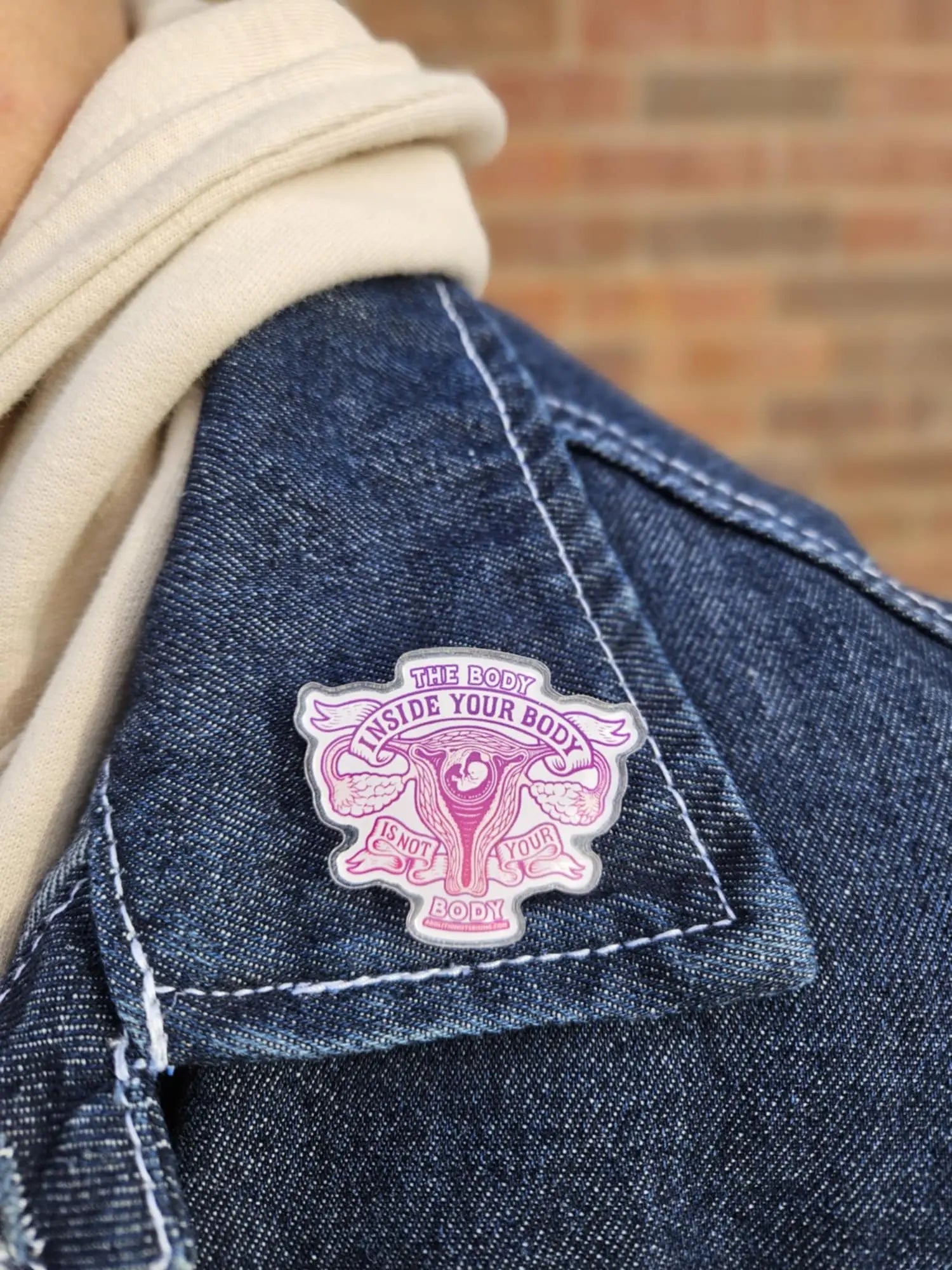 The Body Inside Your Body Pin - Abolitionists Rising Gear Store