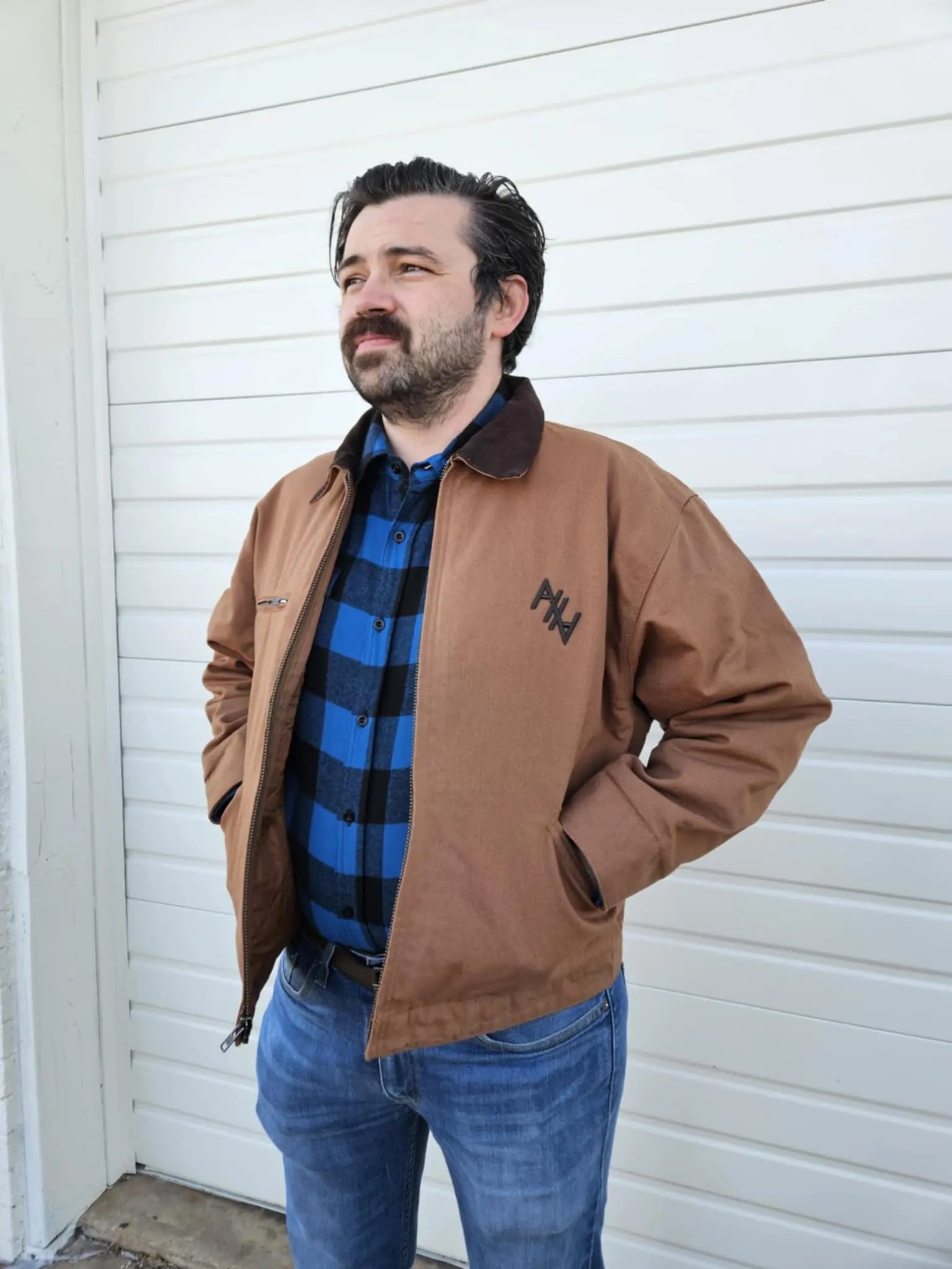 AHA Duck Cloth Work Jacket Brown Men | Pre-order Now - Abolitionists Rising Gear Store