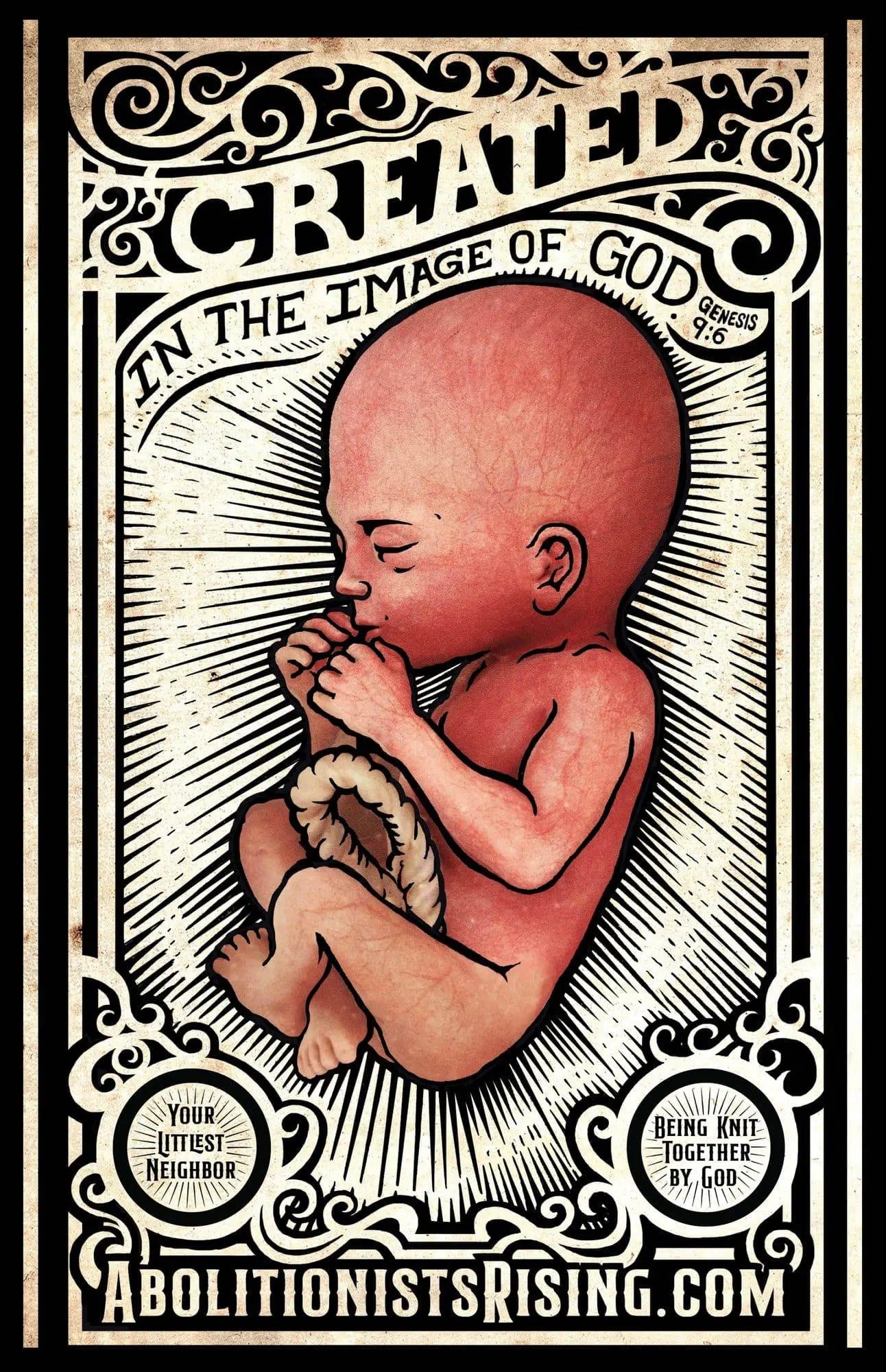 Created in the Image of God Drawing Sign - Abolitionists Rising Gear Store Signs Default Title Abolitionists Rising Store