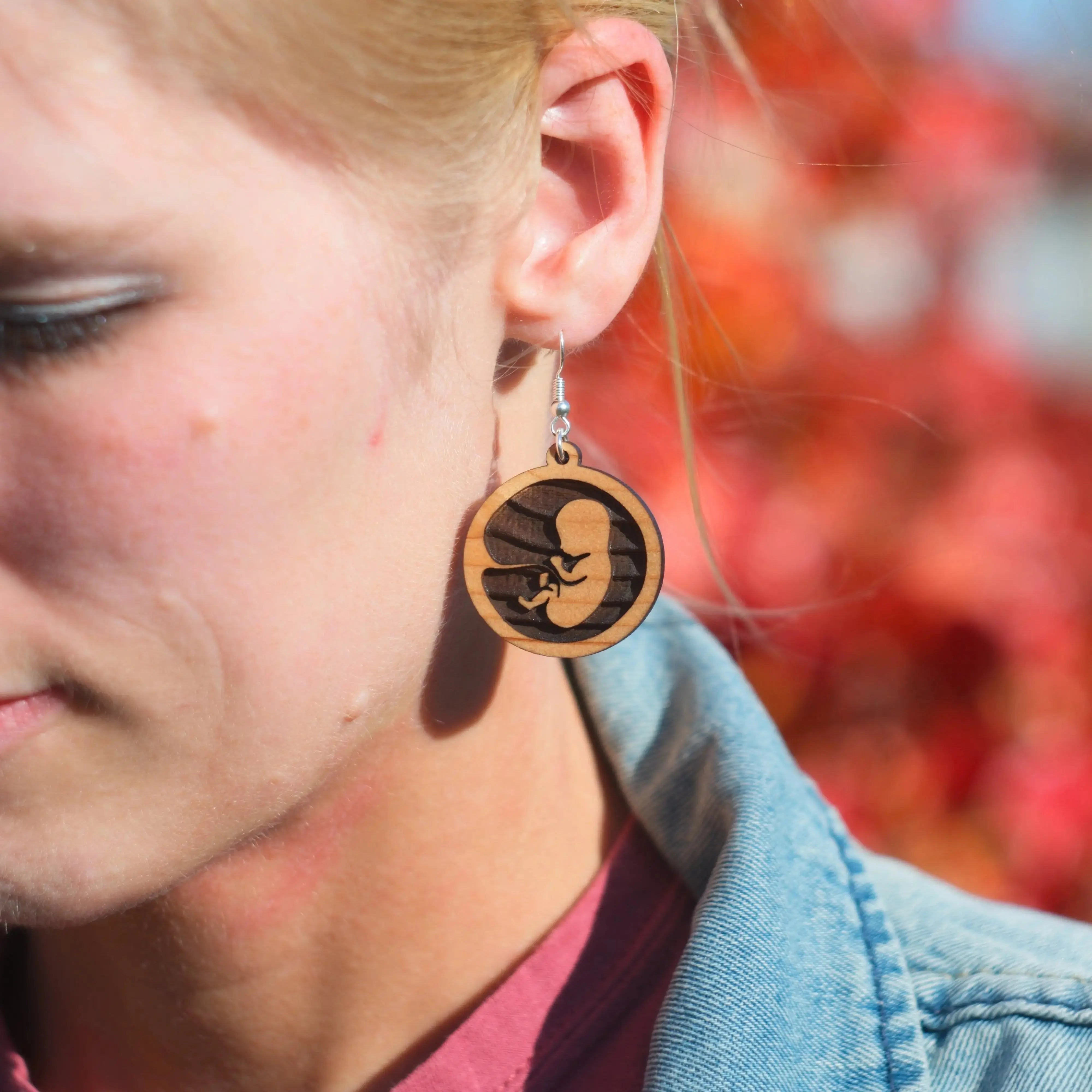 Pre-Born Engraved Earrings Abolitionists Rising Gear Store 