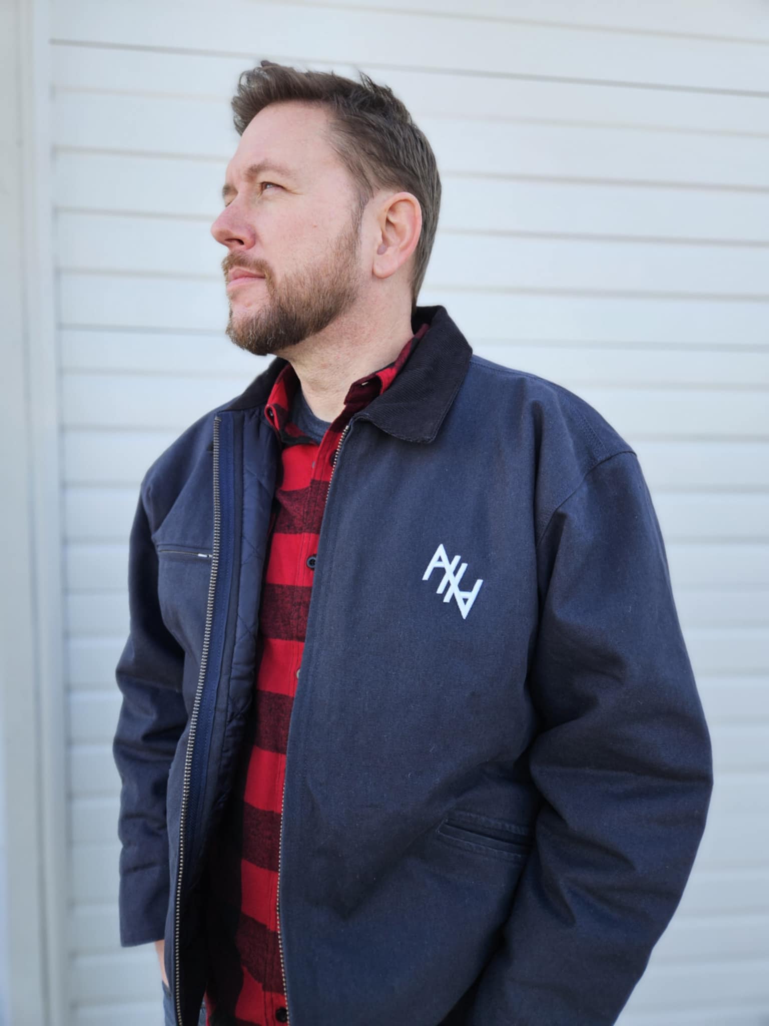 AHA Duck Cloth Work Jacket Navy Blue Men | Pre-order Now